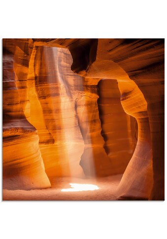 Artland Glasbild »Antelope Canyon - Lichtsäule II«, Amerika, (1 St.) kaufen