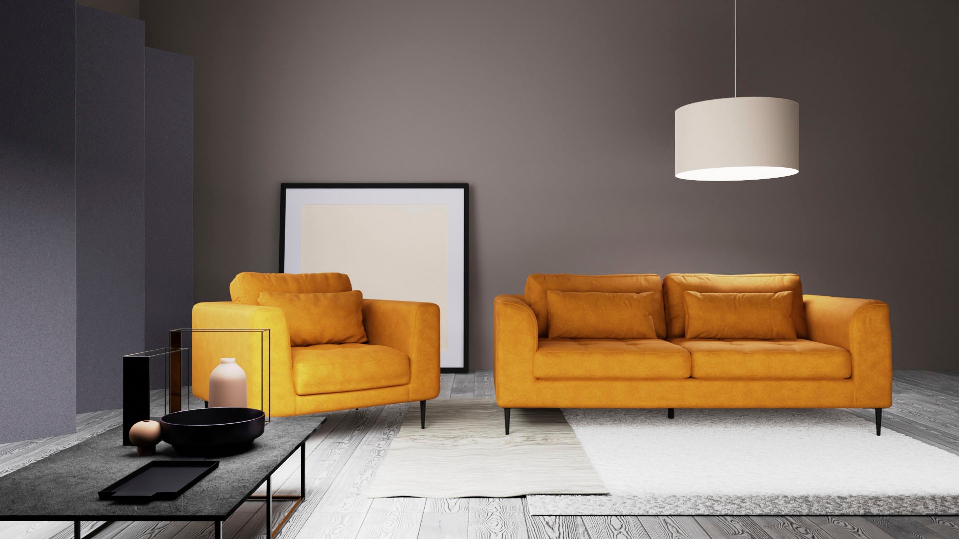 TRENDMANUFAKTUR Sessel »Luzi, Loungesessel, modern mit extra hohen Füßen« D günstig online kaufen