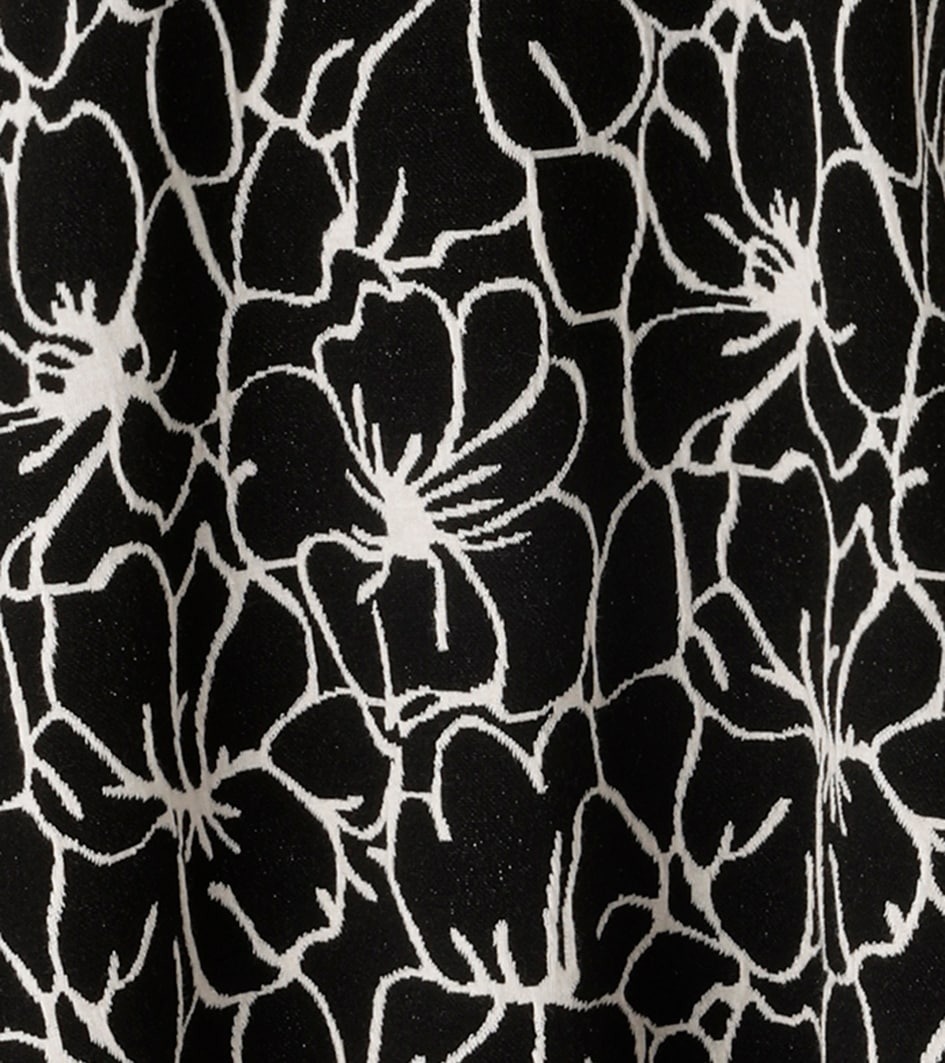 Aniston CASUAL Jerseykleid, mit grafischen Blüten - jedes Teil ein Unikat - NEUE KOLLEKTION