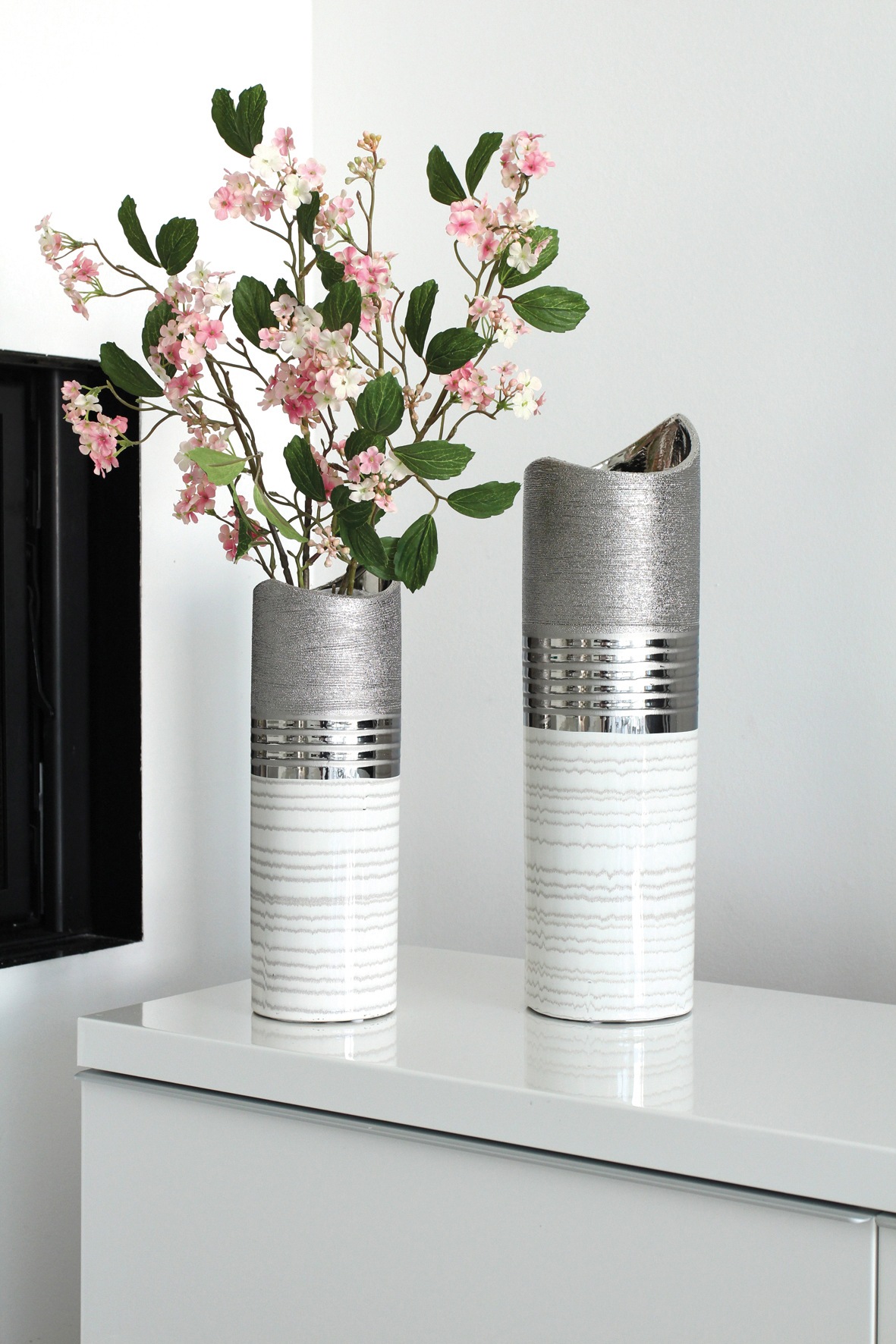 GILDE Dekovase »Lavena«, (1 St.), aus Keramik, Höhe ca. 44 cm