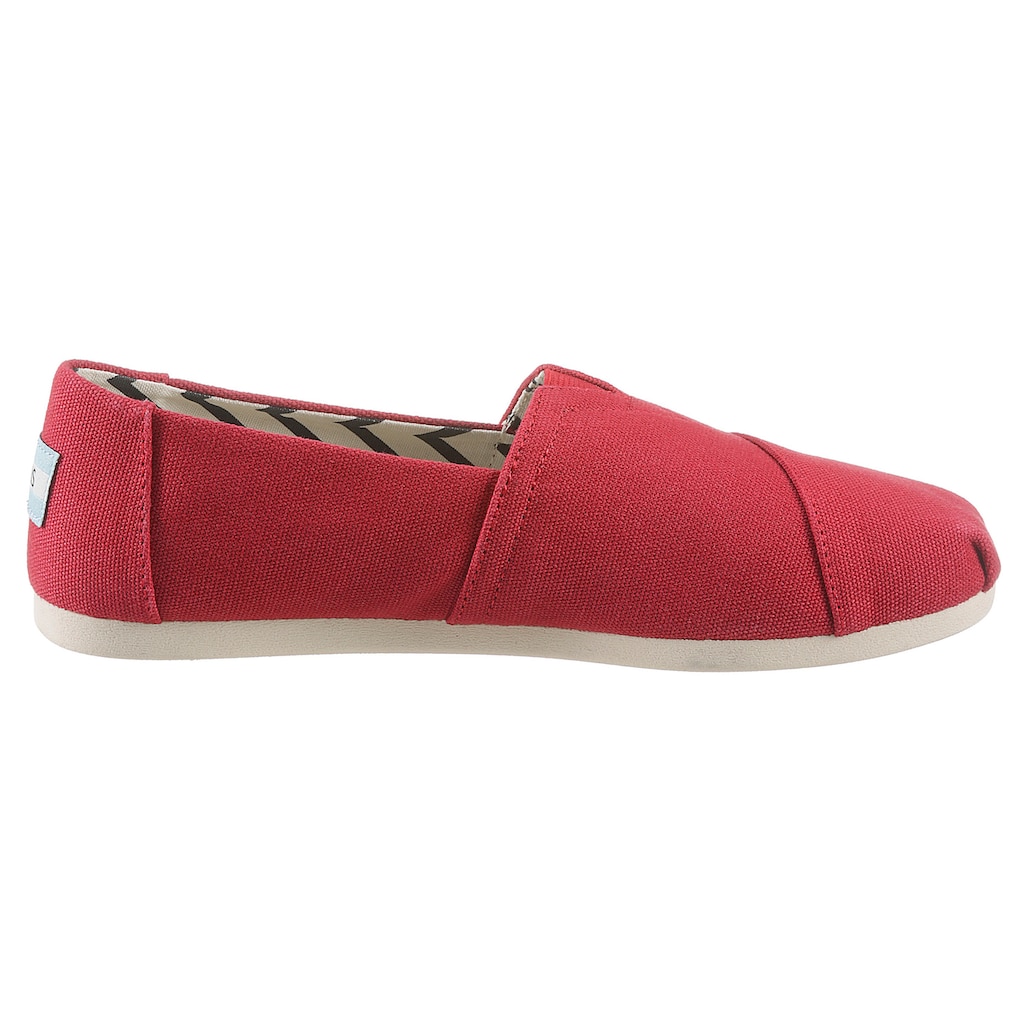 TOMS Espadrille »ALPARGATA«, mit kleinem Stretcheinsatz