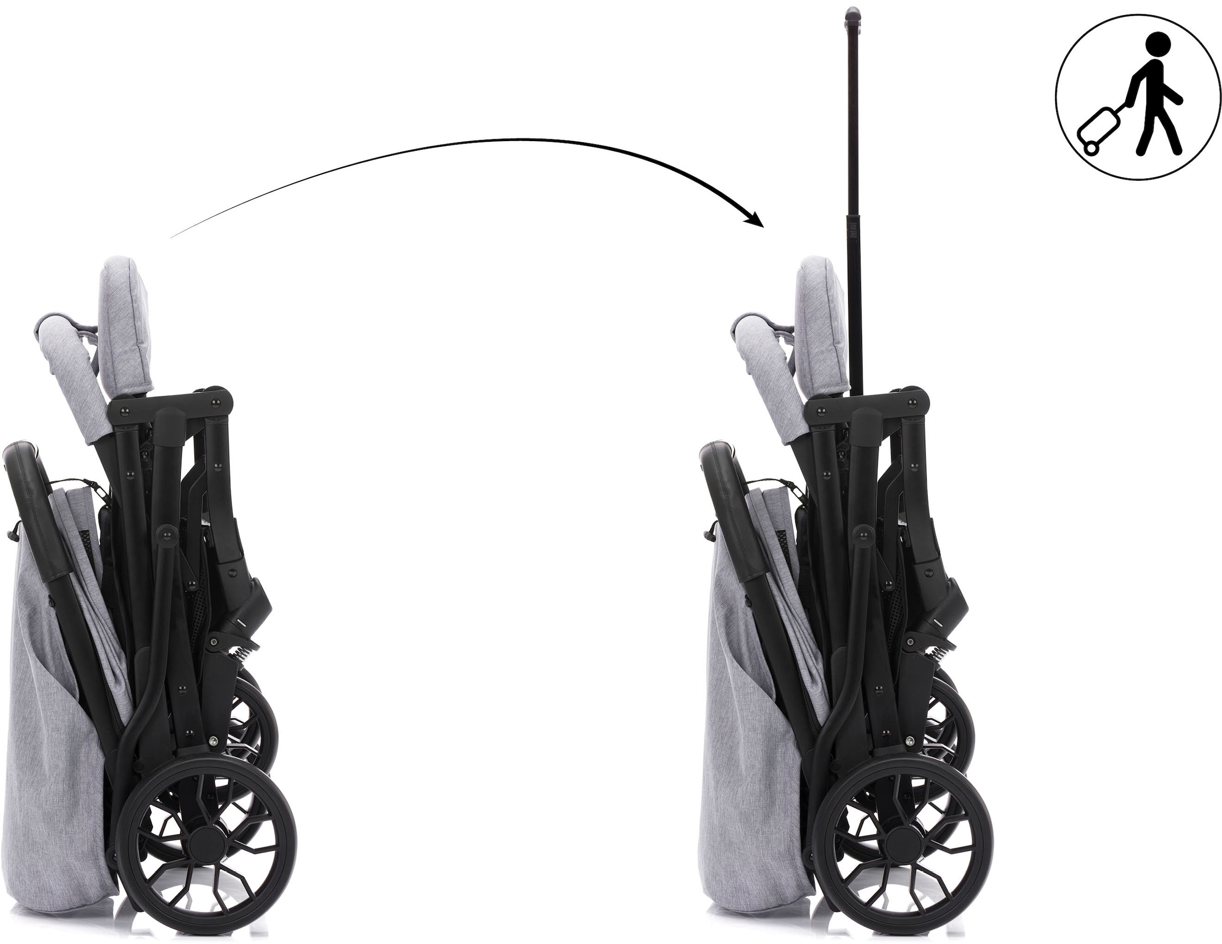 Fillikid Kinder-Buggy »Styler Elite, hellgrau melange«, 22 kg