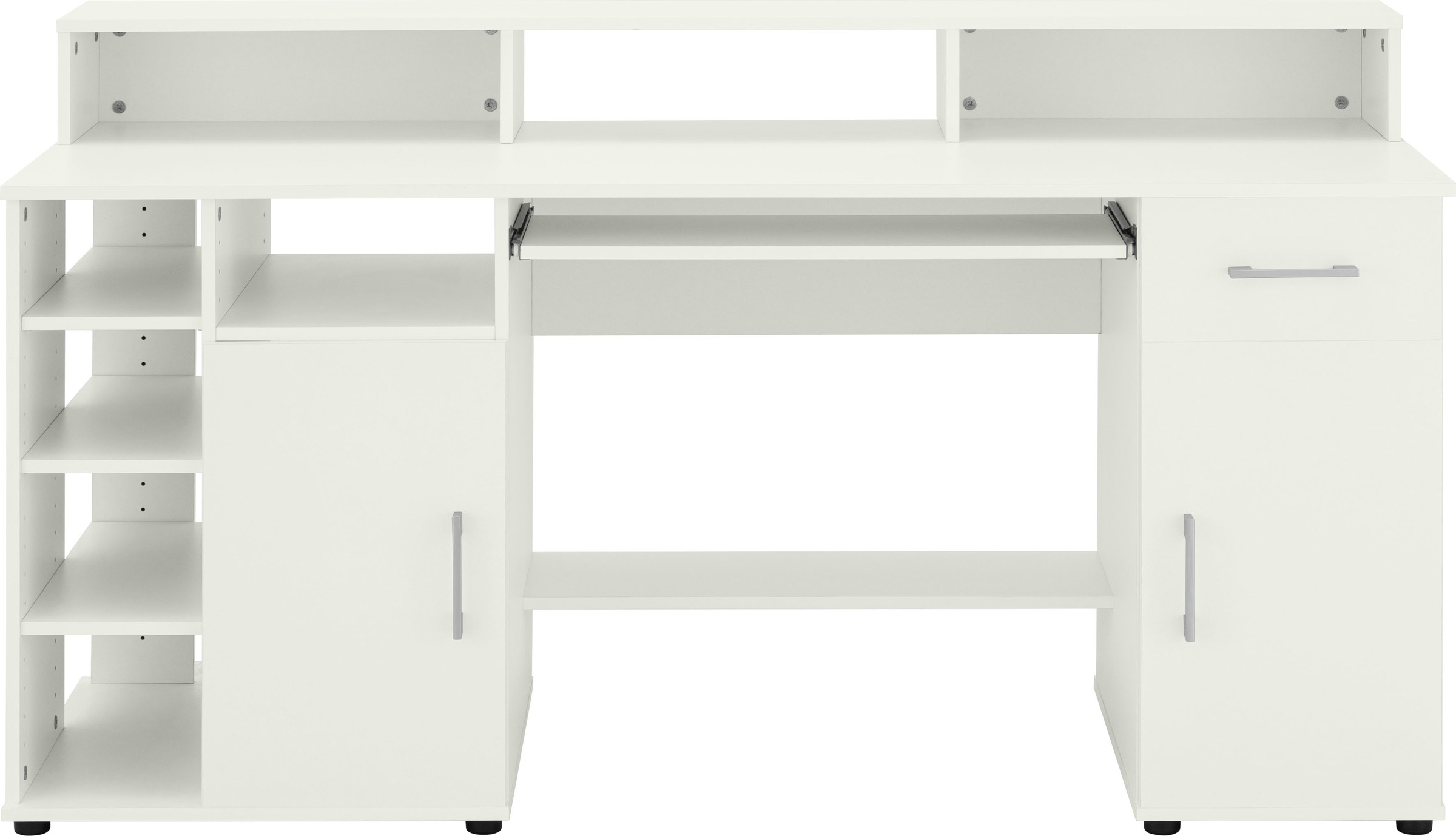 VOGL Möbelfabrik Schreibtisch »Timra mit Monitoraufsatz, Tastaturauszug & T günstig online kaufen