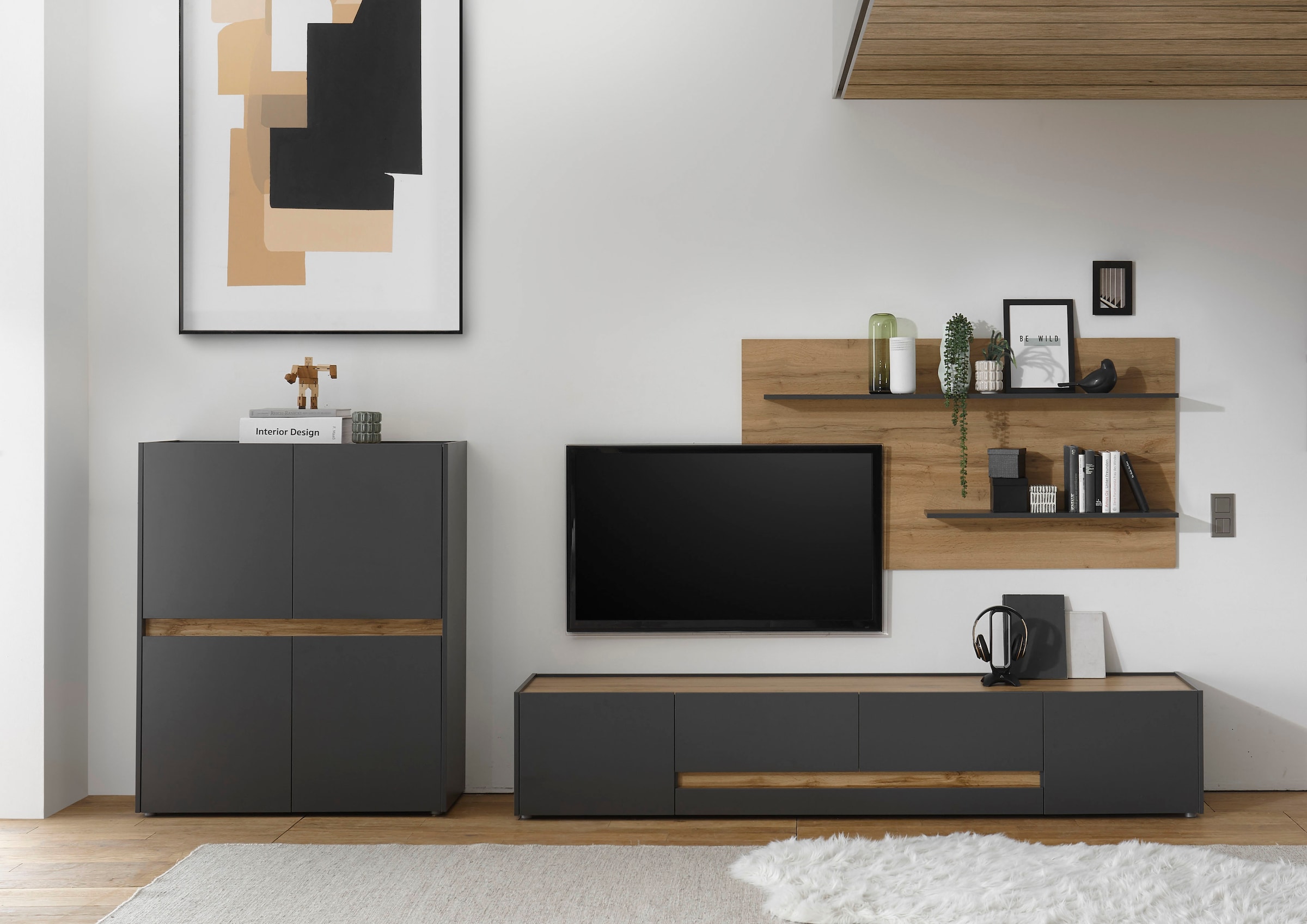 INOSIGN Wohnwand »City/Giron, moderne Anbauwand, Komplettset in vielen Farb günstig online kaufen
