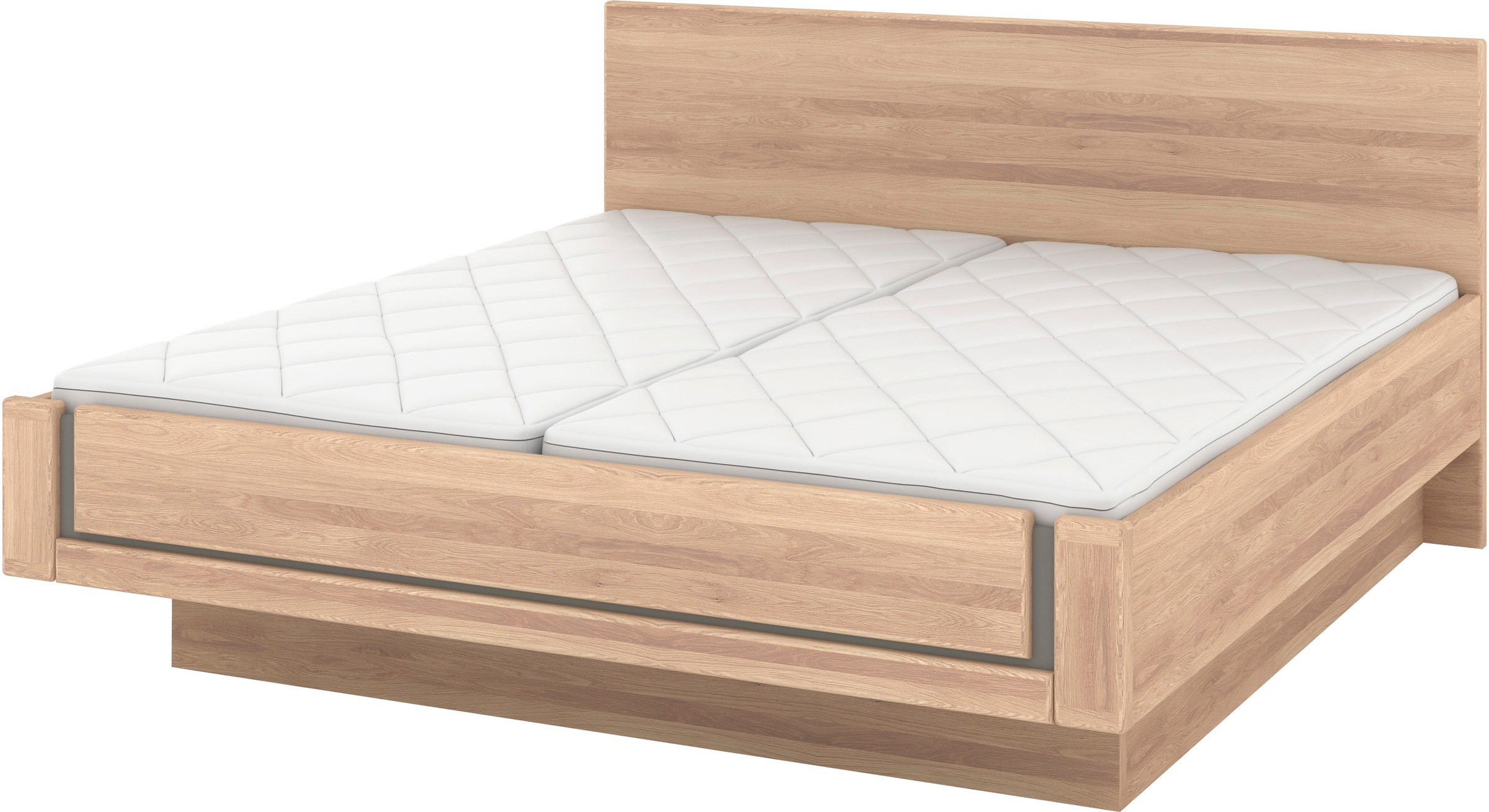 Musterring Holzbett »Sorrent, Bettgestell, Bettrahmen, teilmassiv Eiche«, ( günstig online kaufen
