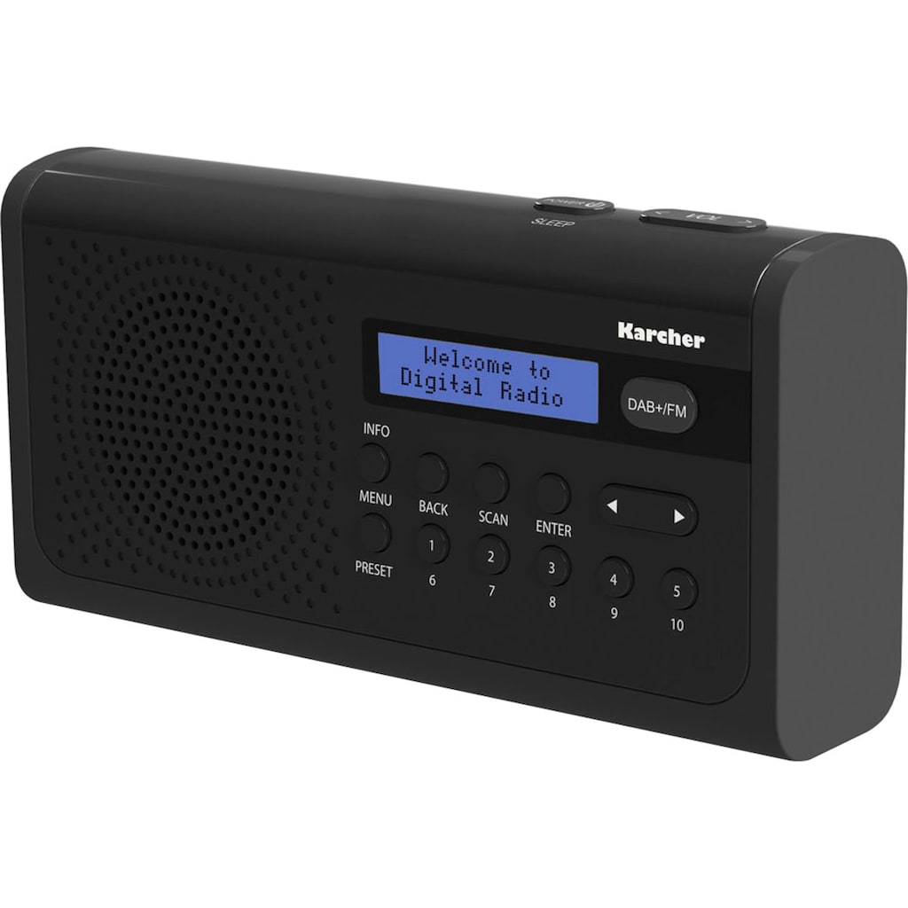 Karcher Digitalradio (DAB+) »DAB 2405«, (Digitalradio (DAB+)-FM-Tuner-UKW mit RDS)