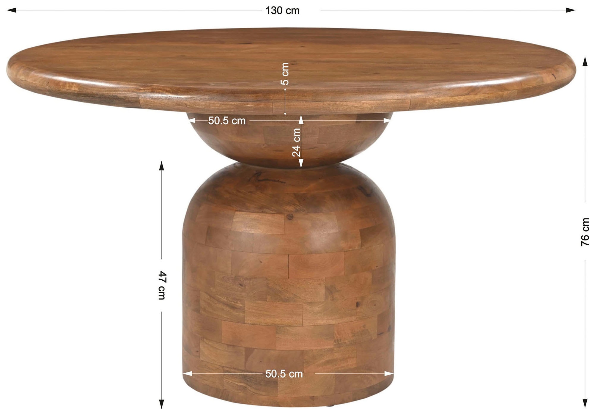 SIT Esstisch »MANGO NATURAL«, geometrisches Gestell