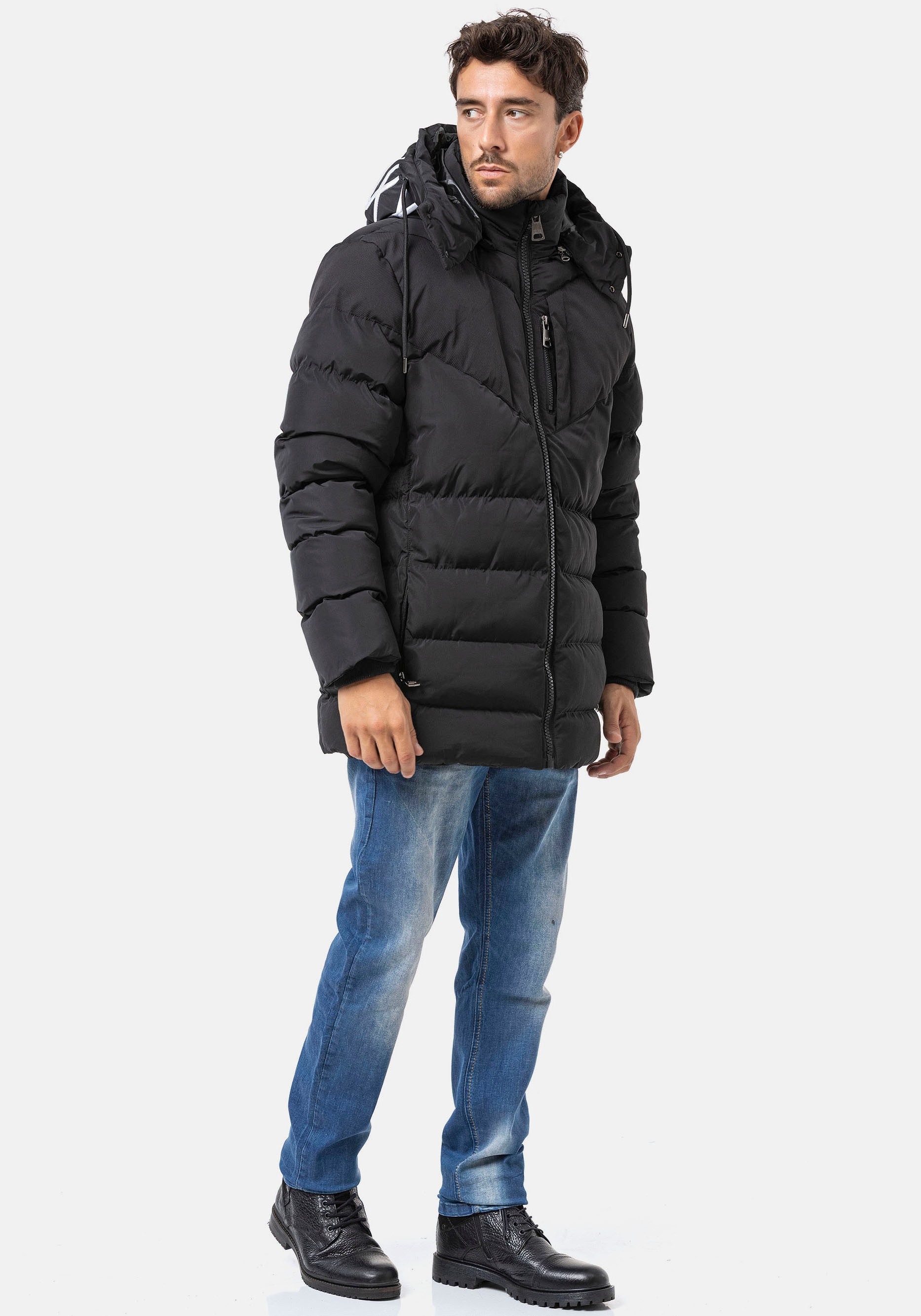 Cipo & Baxx Steppjacke mit Kapuze