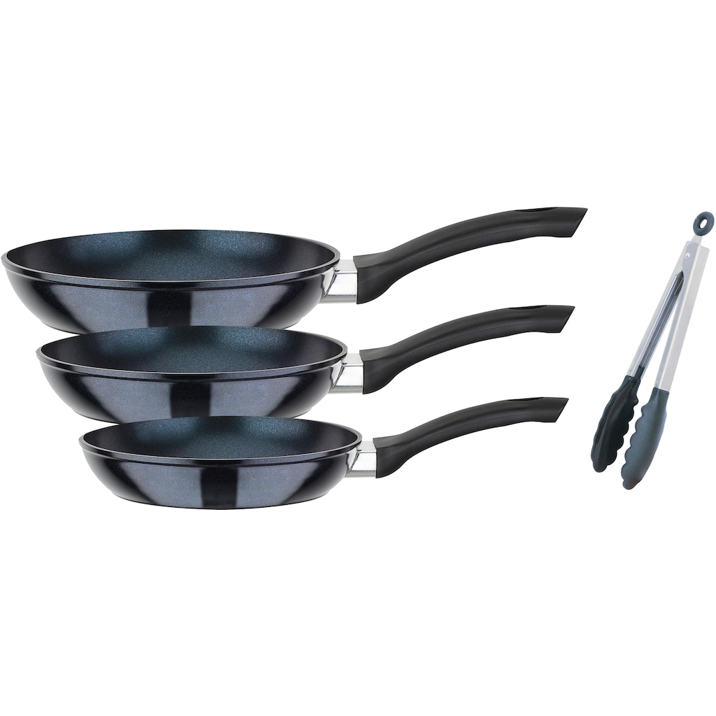 GSW Pfannen-Set »Temptura Plus«, Aluminium, (Set, 3 tlg., 1x Bratpfanne Ø 20 cm, 1x Bratpfanne Ø 24 cm, 1x Bratpfanne Ø 28 cm), Induktion