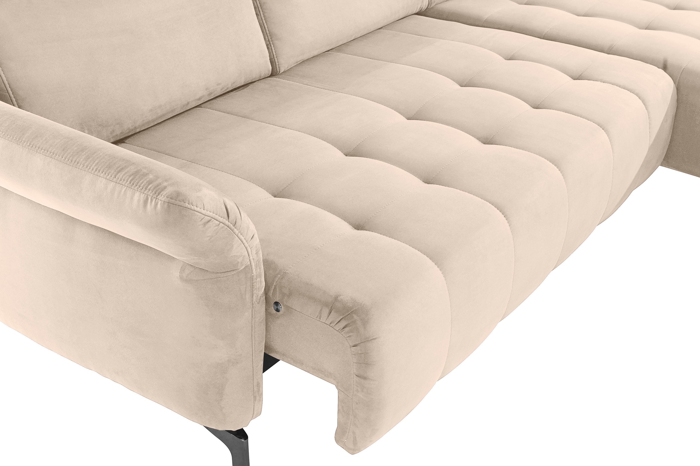 INOSIGN Ecksofa »Fresh L-Form«, Federkern, wahlweise Kopfteilverstellung und motorischer Vorziehsitz