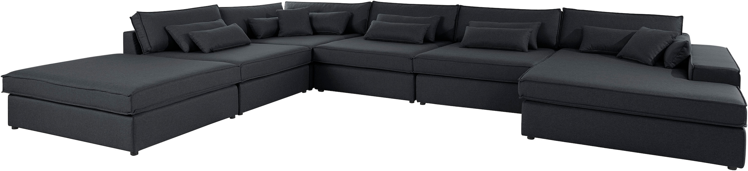 OTTO home Wohnlandschaft »Enid U-Form« 6 Teile, bestehend aus Modulen, in vielen Bezügen, auch in Breitcord