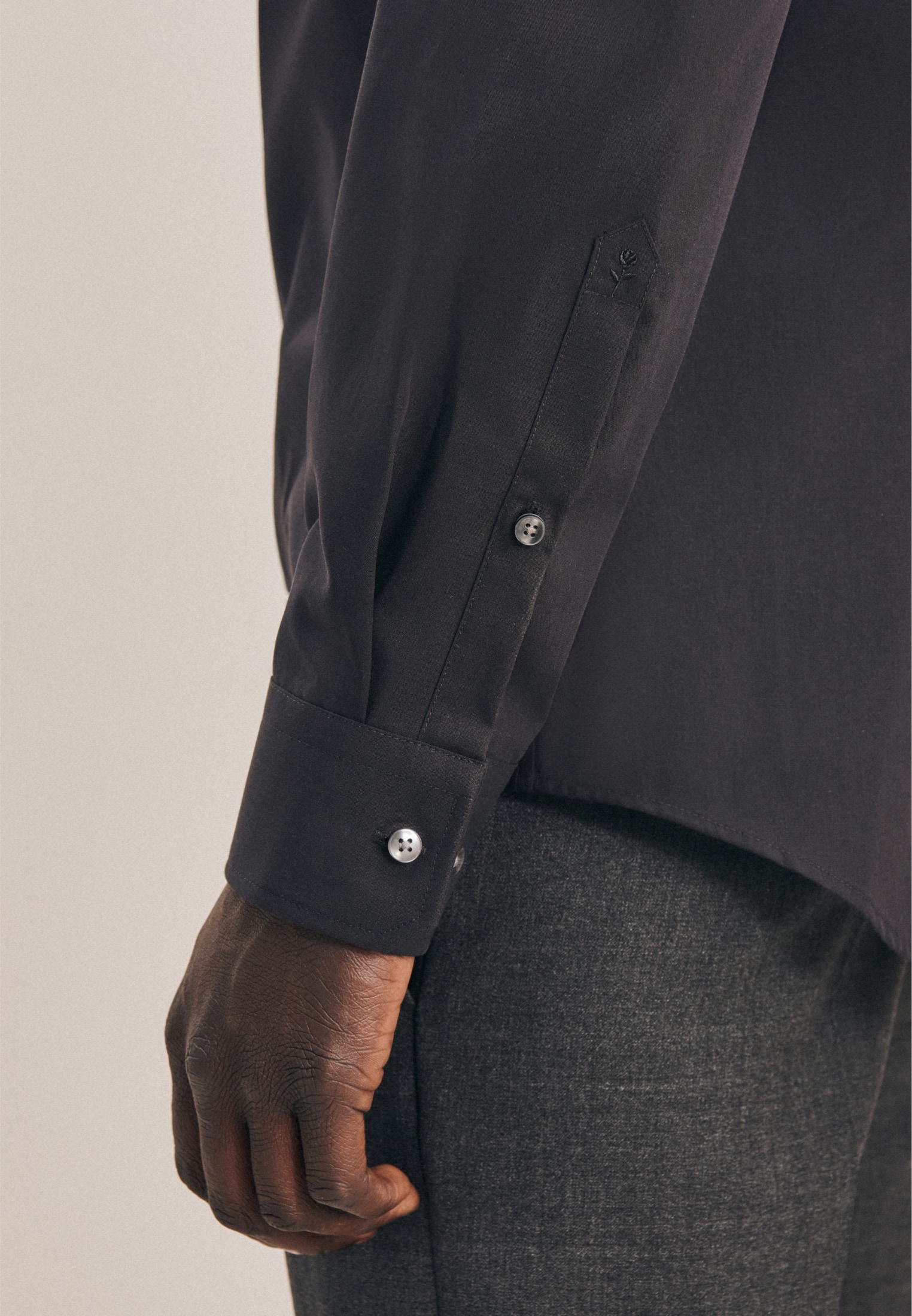 seidensticker Businesshemd »Slim«, Slim Extra langer Arm Kentkragen Uni