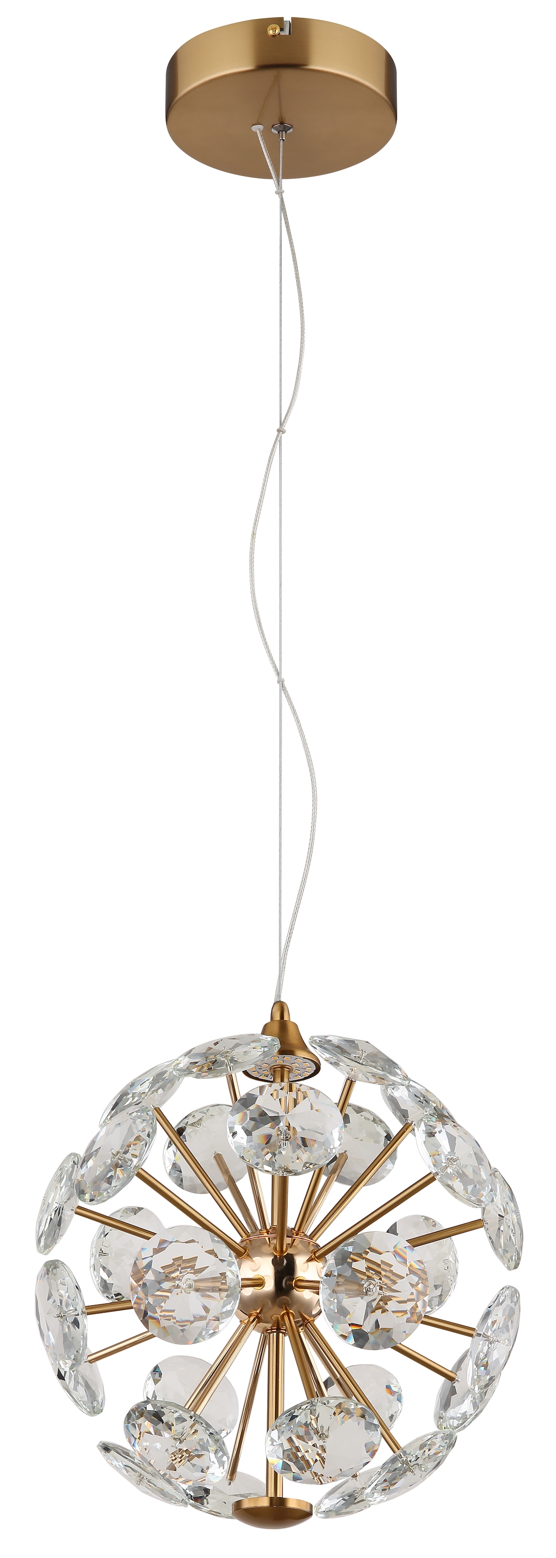 GLOBO LIGHTING LED Pendelleuchte »VIRINA«, Leuchtmittel LED-Modul | LED fest integriert, Hängelampe/Hängeleuchte/Wohnzimmer/Esstisch/elegant