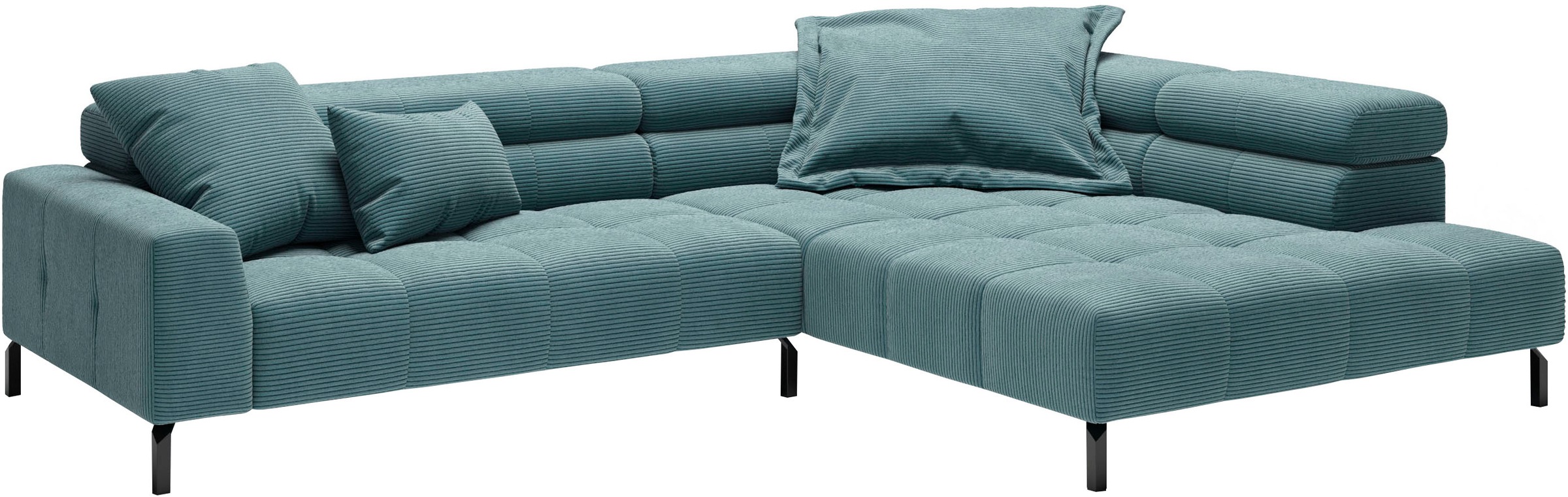 PLACES OF STYLE Ecksofa »Claya, L-Form, incl. Kopfteilverstellung, Breite 3 günstig online kaufen