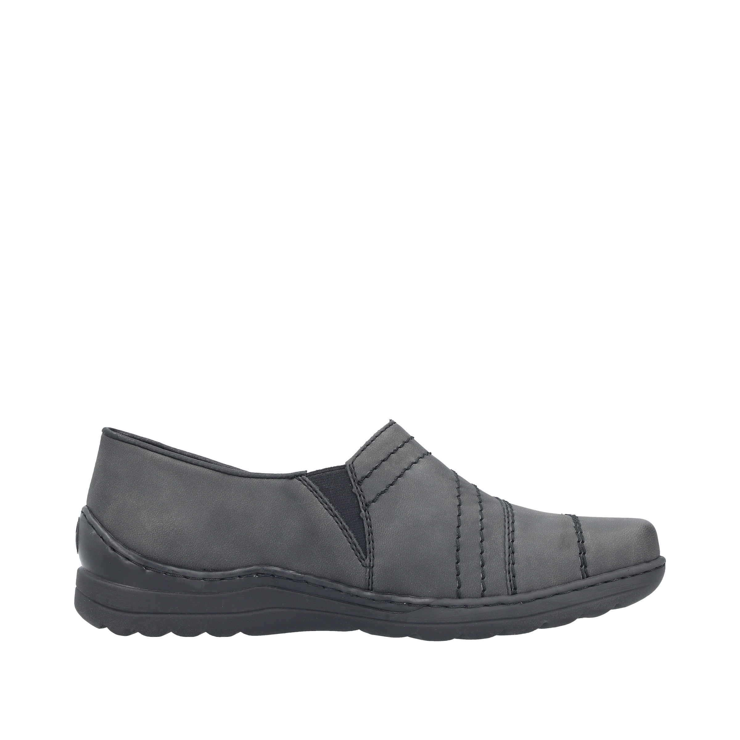 Rieker Slipper  Halbschuh, Schlupfschuh mit Ziernaht und Gummizug