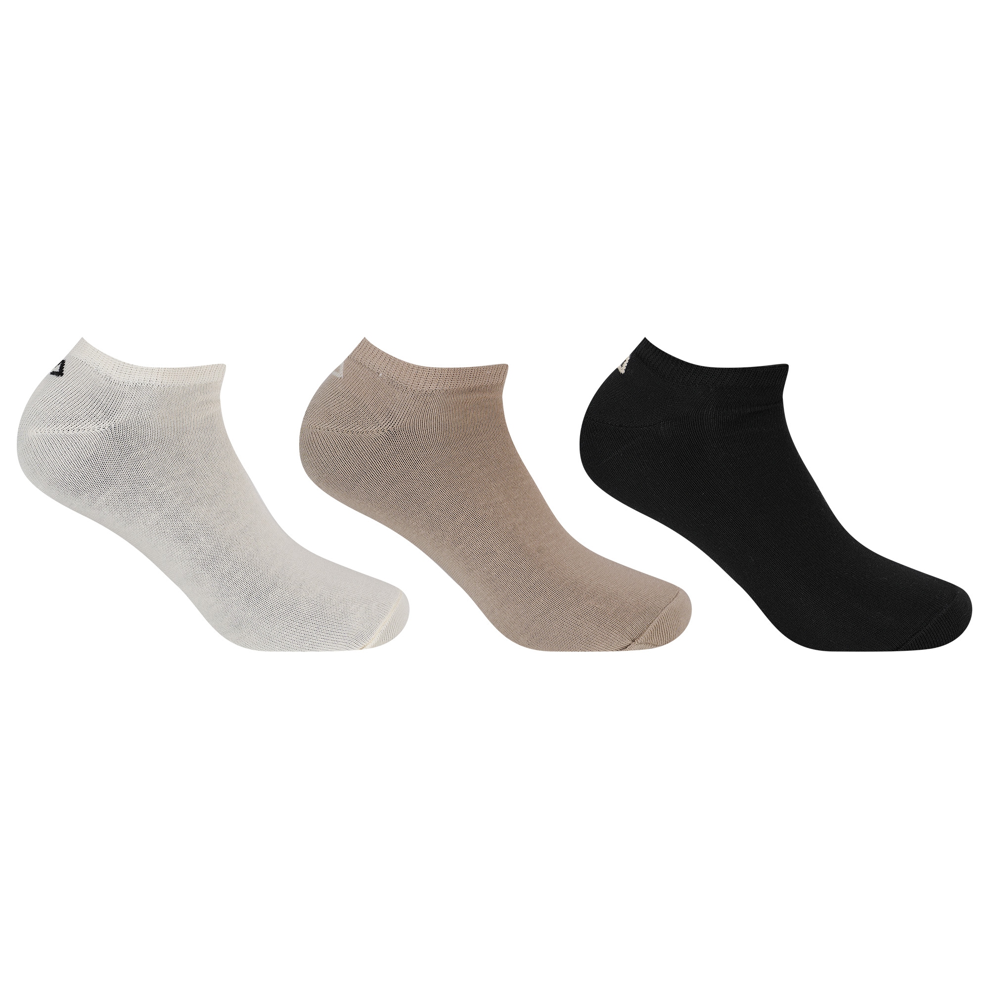 Fila Socken »UNISEX INVISIBLE PLAIN SOCKS« 3 Paar tlg. mit eingestricktem Logo an der Ferse