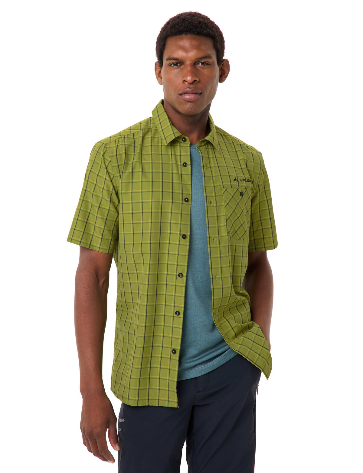 VAUDE Kurzarmhemd »MEN'S ALBSTEIG SHIRT III« Kurzarm, aus Lyocell und Polyester, mit Knopfleiste