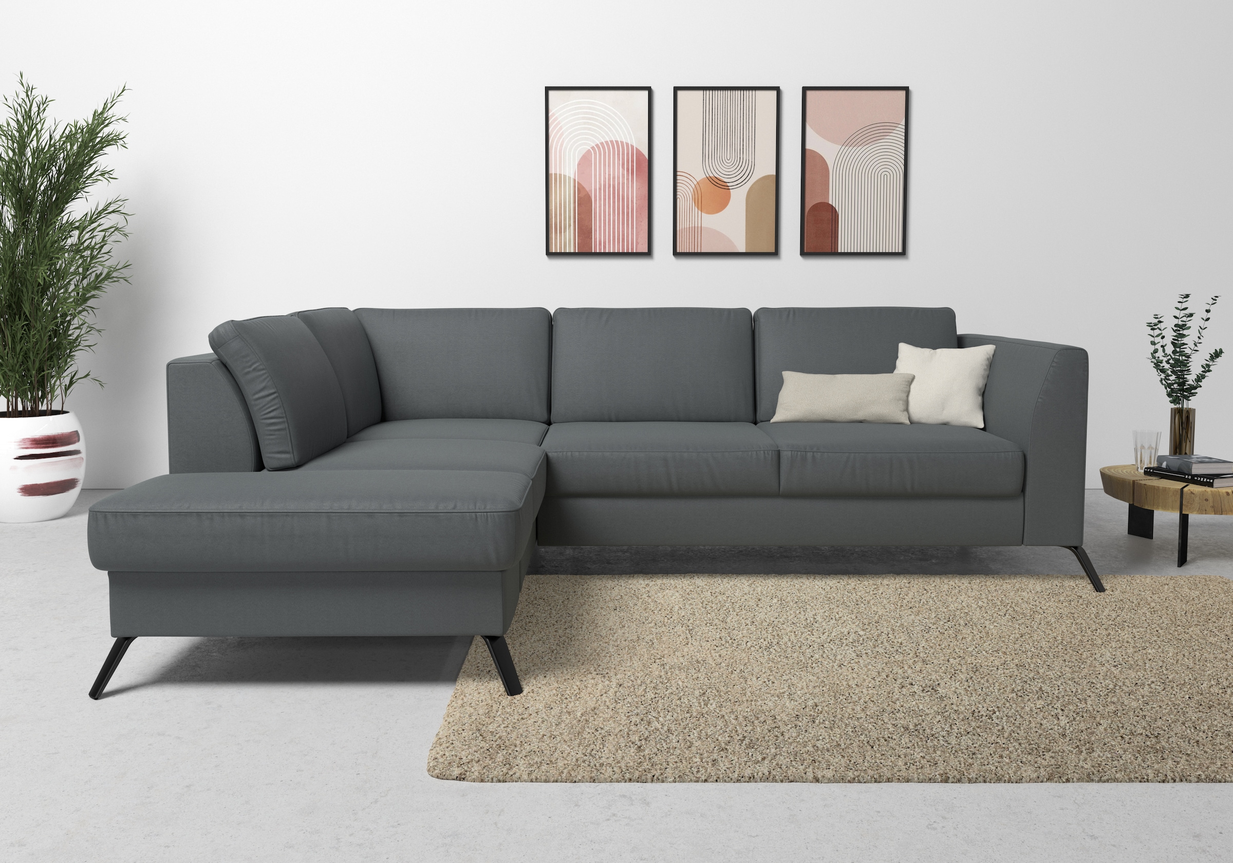 sit&more Ecksofa »Olsen L-Form« inklusive Sitztiefenverstellung, wahlweise günstig online kaufen