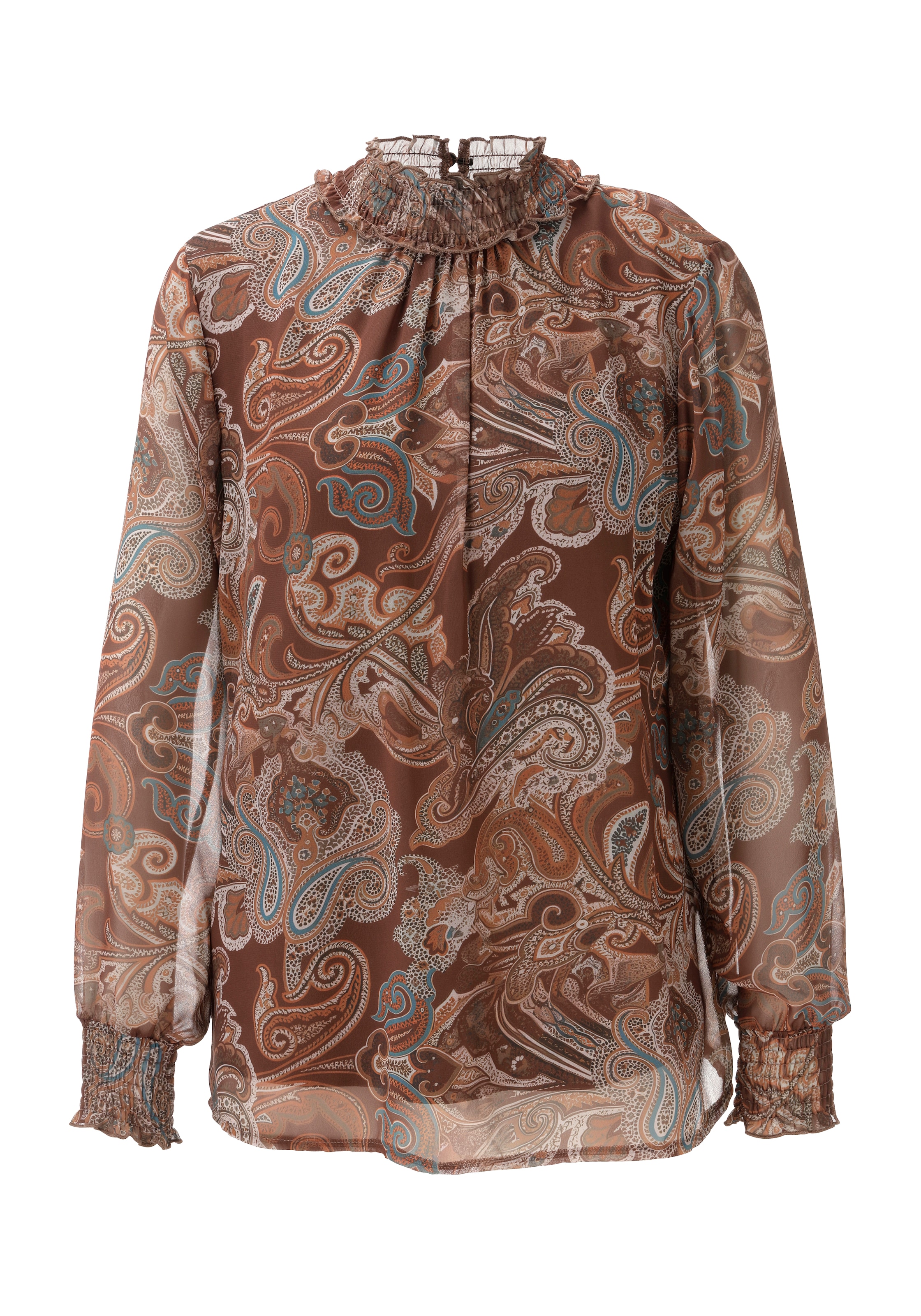 Aniston CASUAL Schlupfbluse mit farbharmonischem Paisley-Muster - NEUE KOLLEKTION