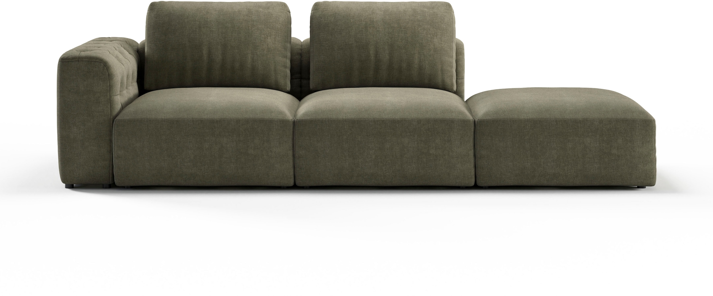 RAUM.ID bestehend bestellen Modul-Sofa, auf 2-Sitzer Rechnung und Chaiselongue »Cushid«, Hocker aus
