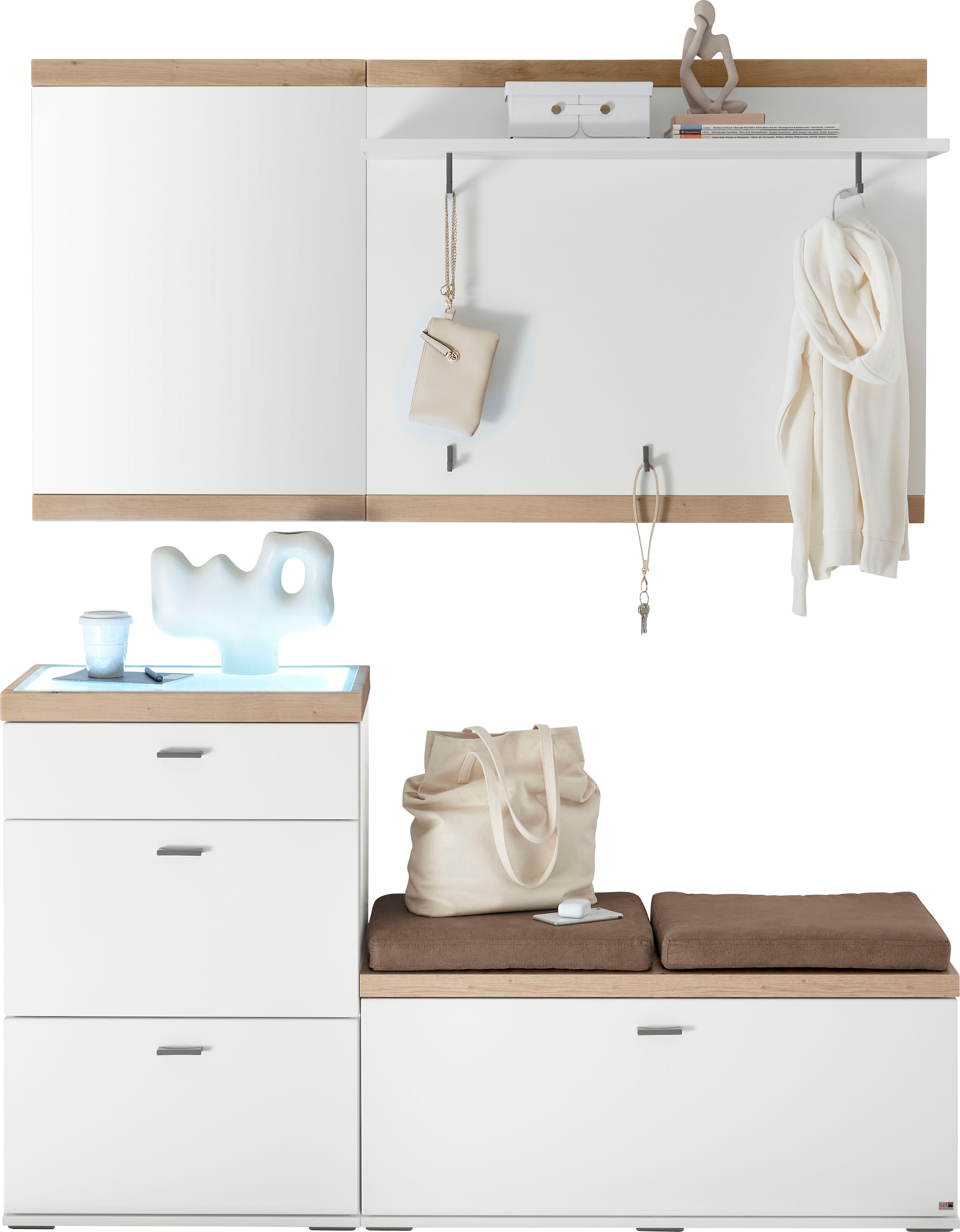 set one by Musterring Kompaktgarderobe »Lancaster Dielen« 4 Stk. tlg. beste günstig online kaufen