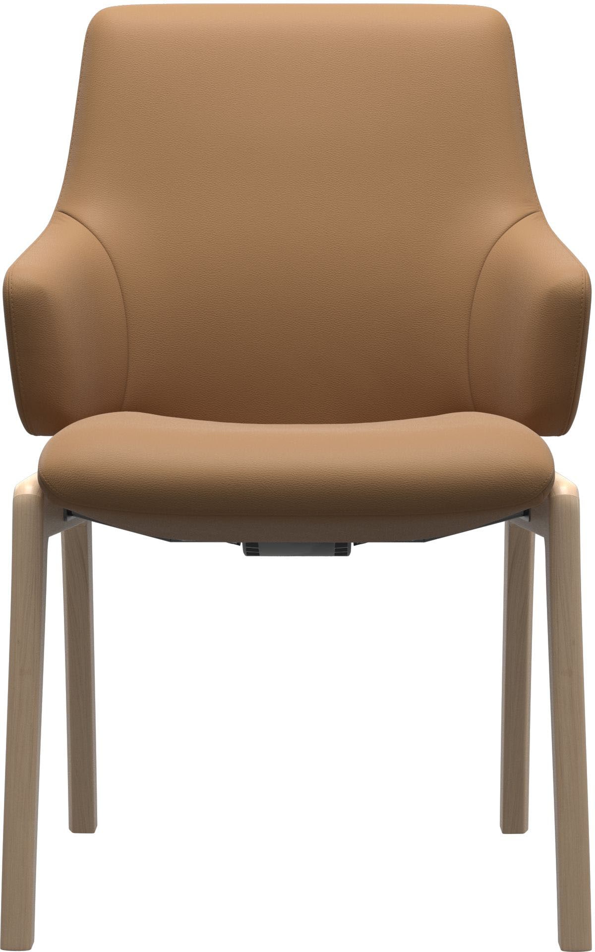Stressless® Polsterstuhl »Laurel«, Leder PALOMA, Low Back mit Armlehne, Größe L, mit abgerundeten Beinen in Schwarz