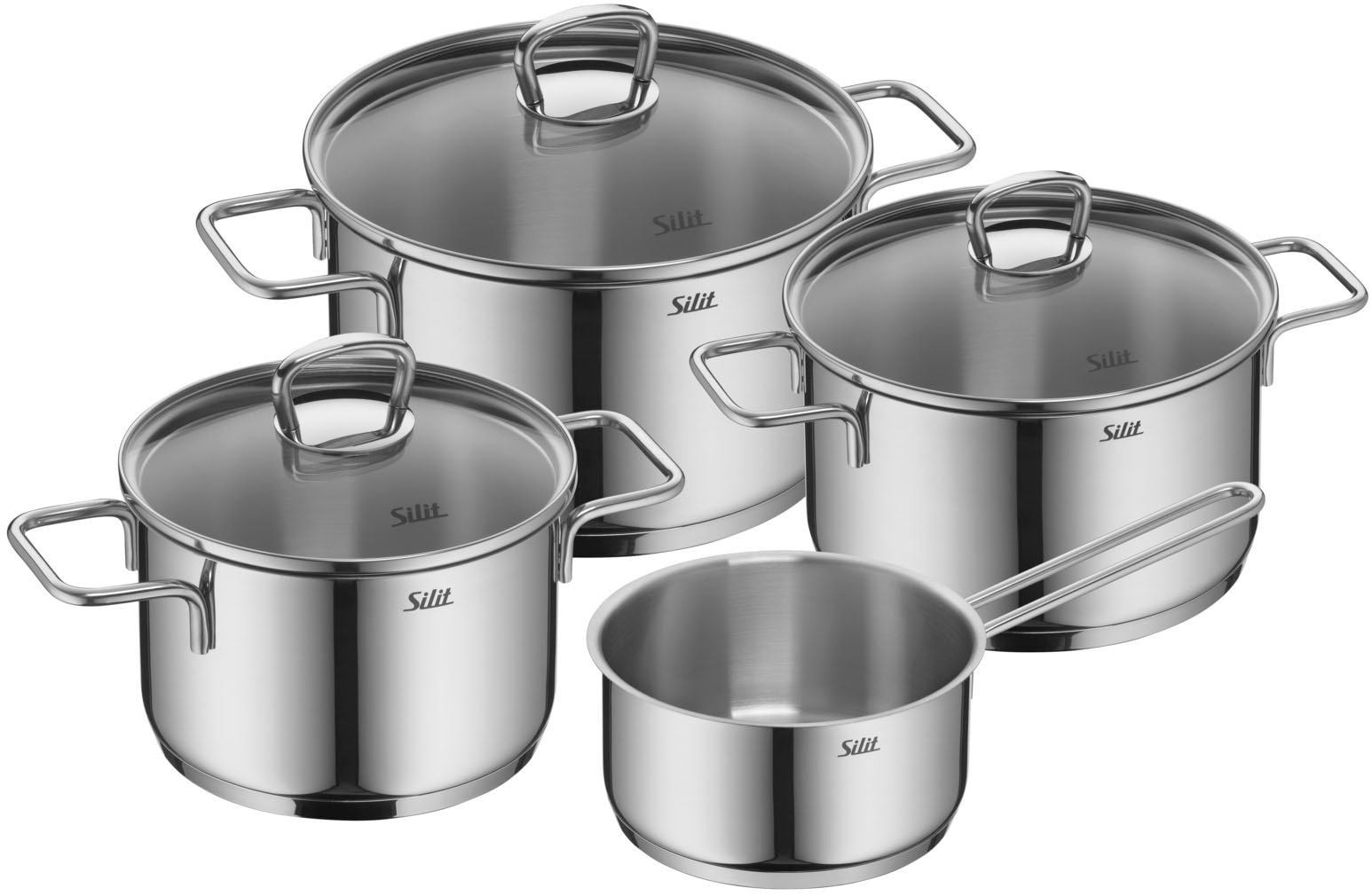 Silit Topf-Set »Alicante« Set, 7 Stk. tlg. Edelstahl 18/10 günstig online kaufen