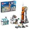 LEGO® Konstruktionsspielsteine »Raumfahrtzentrum (60351), LEGO® City«, (1010 St.), mit Licht; Made in Europe