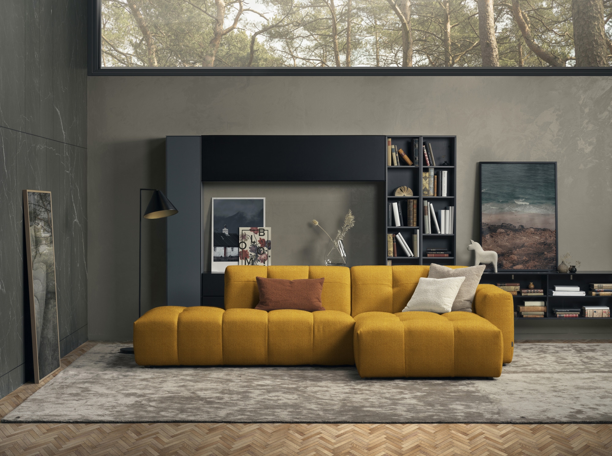 furninova Ecksofa "Chess, Designsofa mit sehr hohem Sitzkomfort, Eyecatcher günstig online kaufen