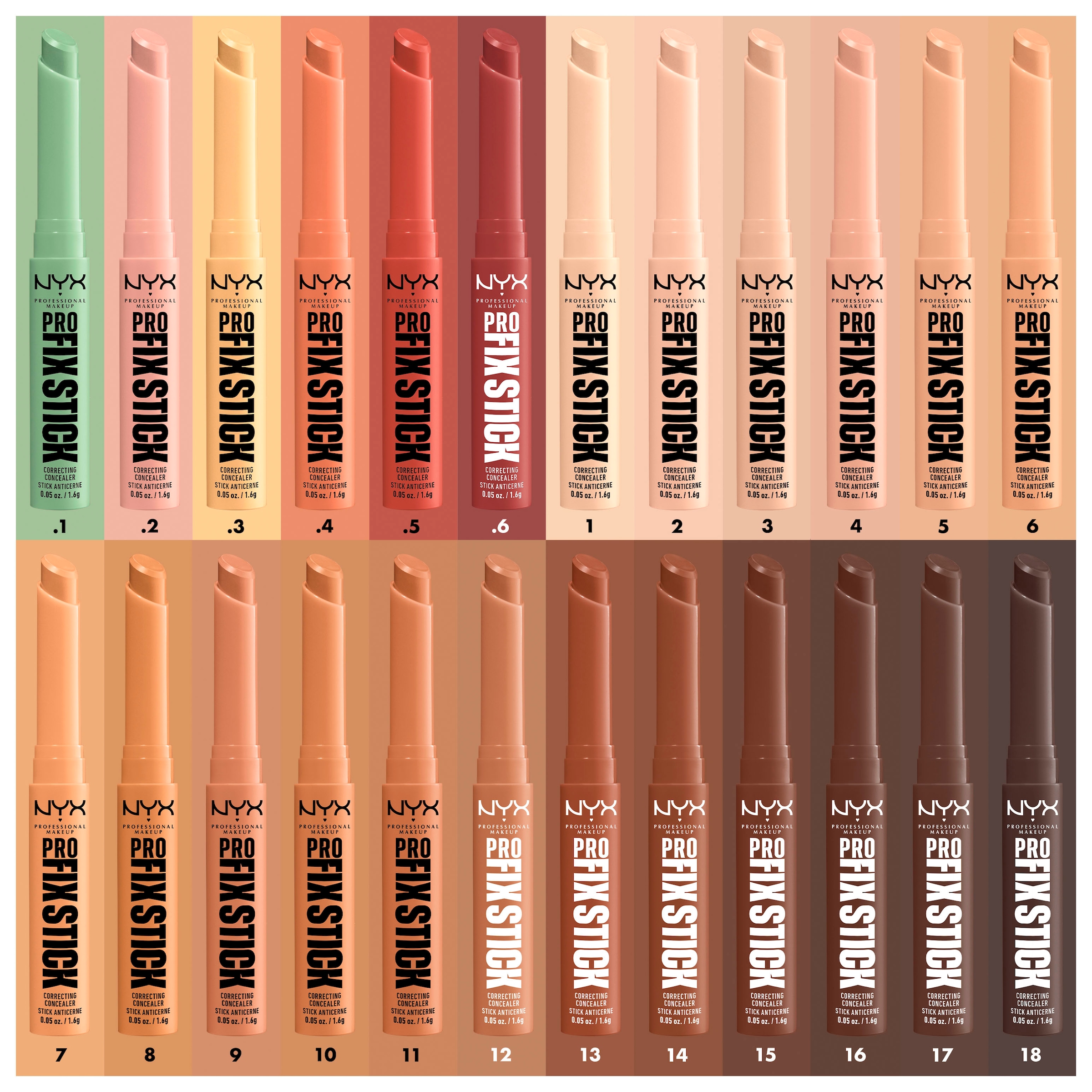 NYX Concealer »NYX Professional Makeup Fix Stick Green«, mit Hyaluron