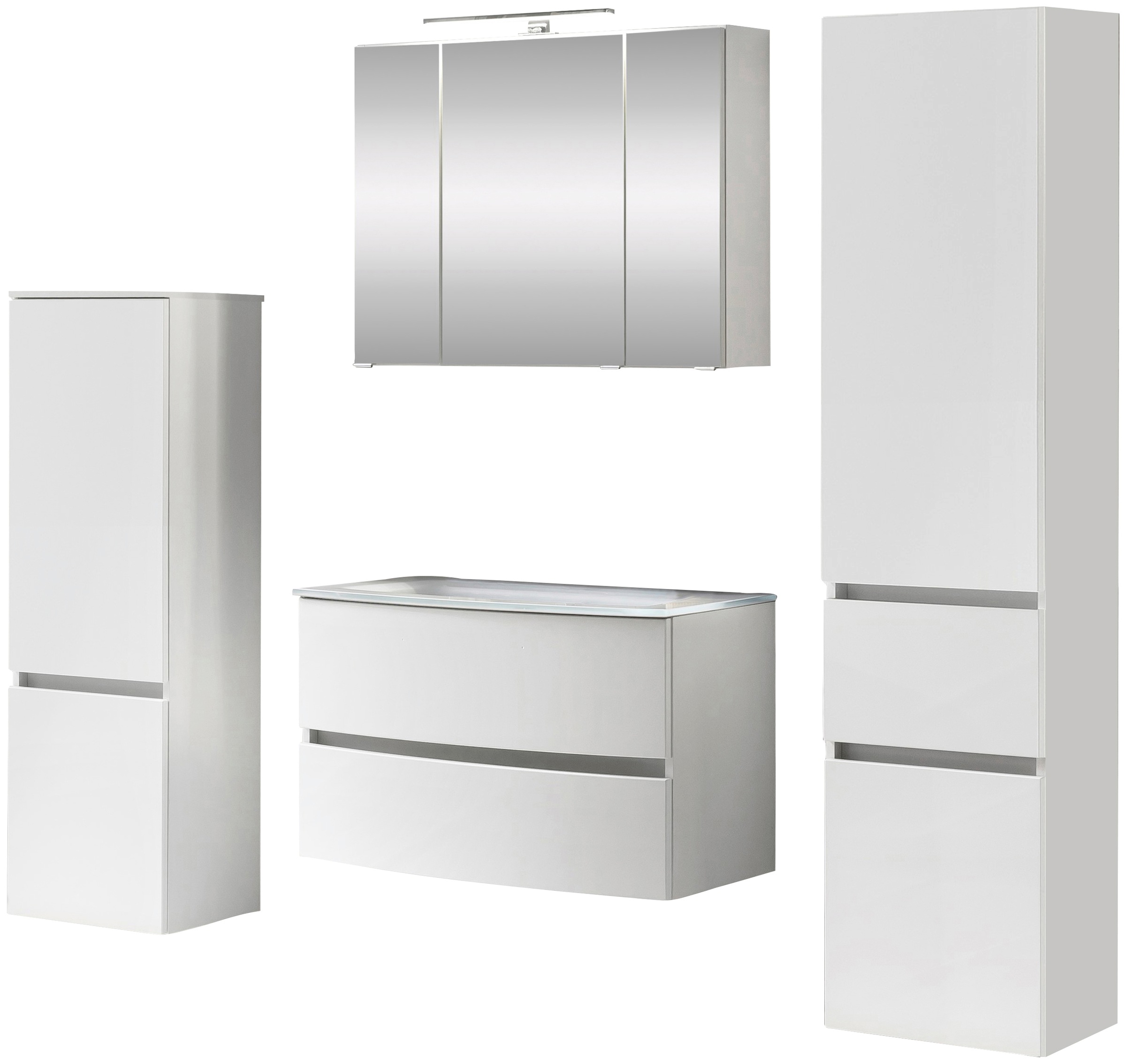 welltime Badezimmer-Set »Kaunas« Set, 4 Stk. tlg. günstig online kaufen