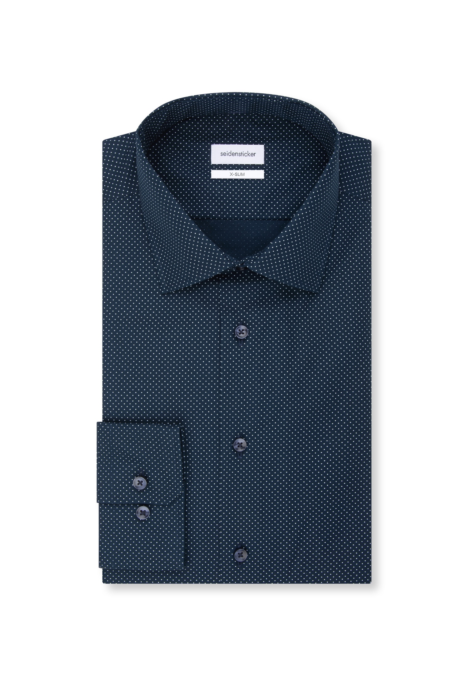 seidensticker Businesshemd »X-Slim« X-Slim 1/1 Kentkragen Punkte