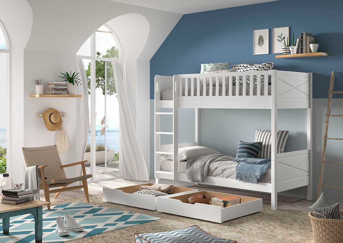 Vipack Etagenbett »Scott, Kiefer massiv, stabil gebaut, Made in Europe, Lan günstig online kaufen