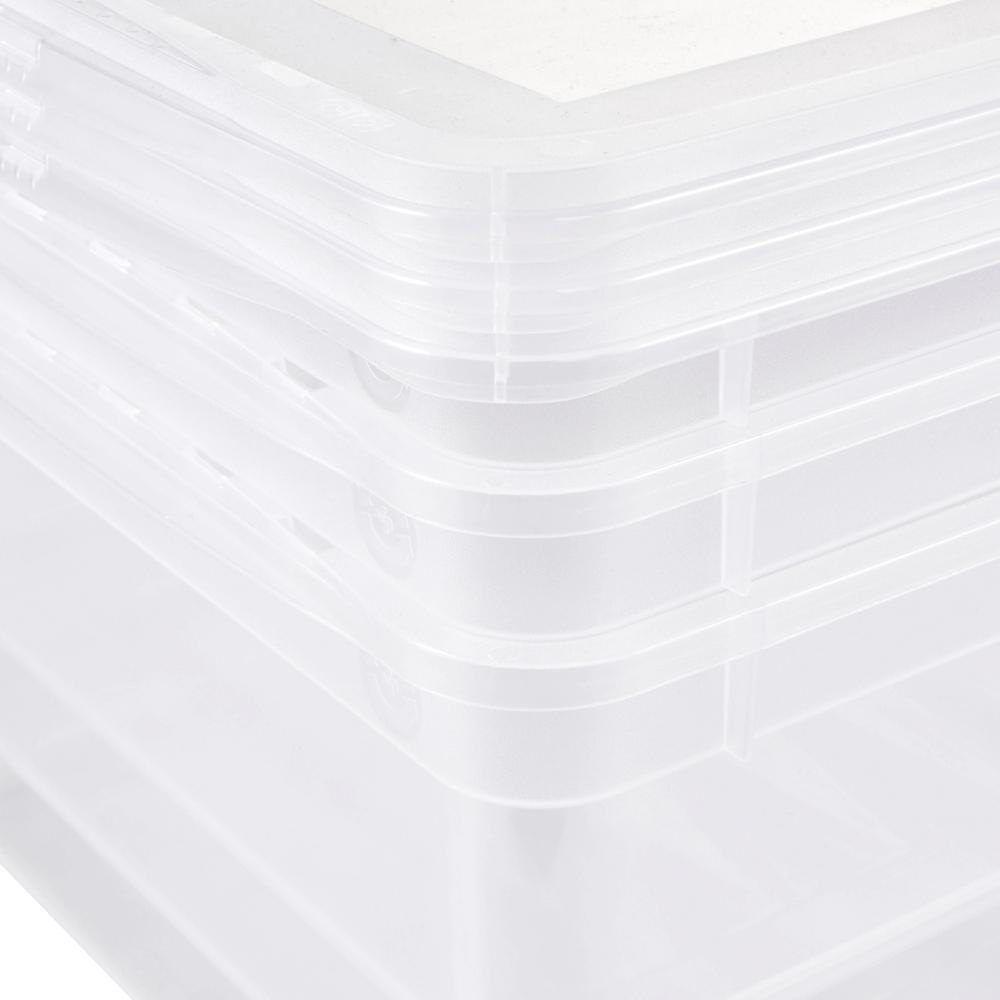 keeeper Aufbewahrungsbox »bea, clearbox mit Air Control-System«, (Set, 3 St.), 3 x 11 l, stapelbar, 39 x 26,5 x14 cm