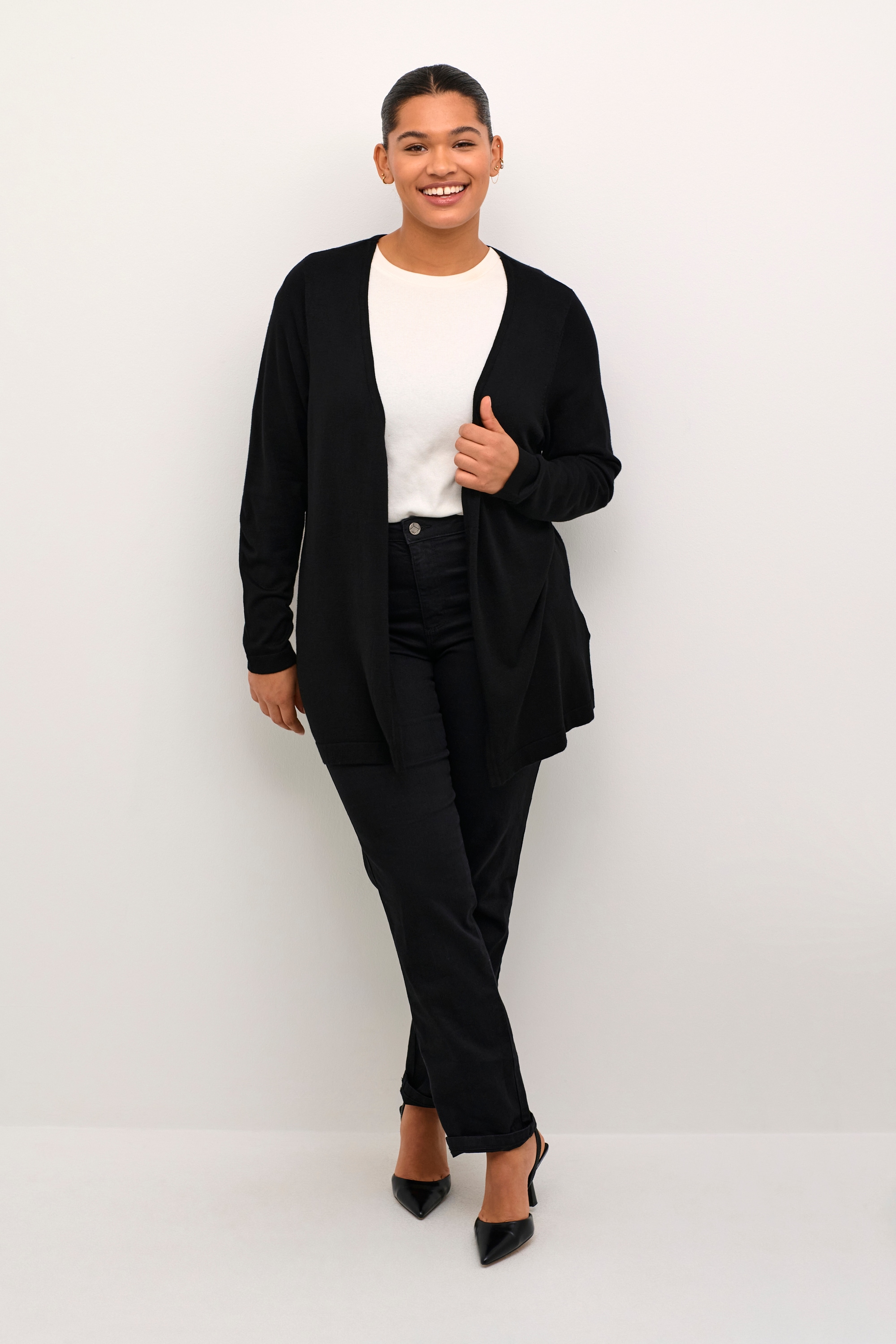 KAFFE Curve Strickjacke »Damen Strickjacke KCfarsia«