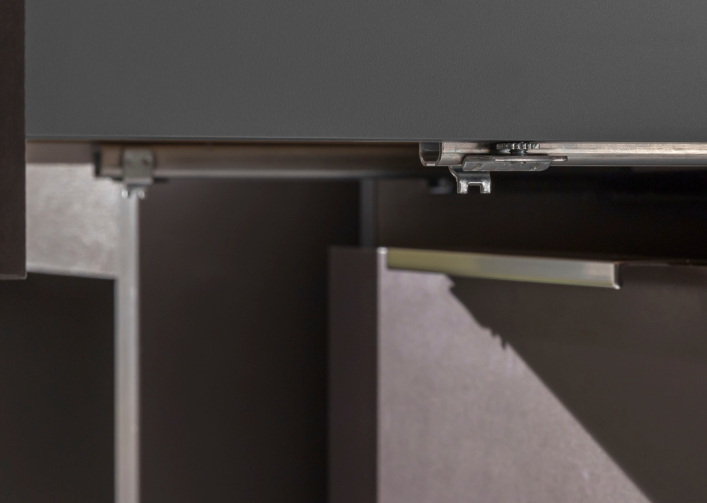 Wimex Nachtkommode »Level36 black C by fresh to go« mit Glaselementen auf der Front, soft-close Funktion, 54cm breit