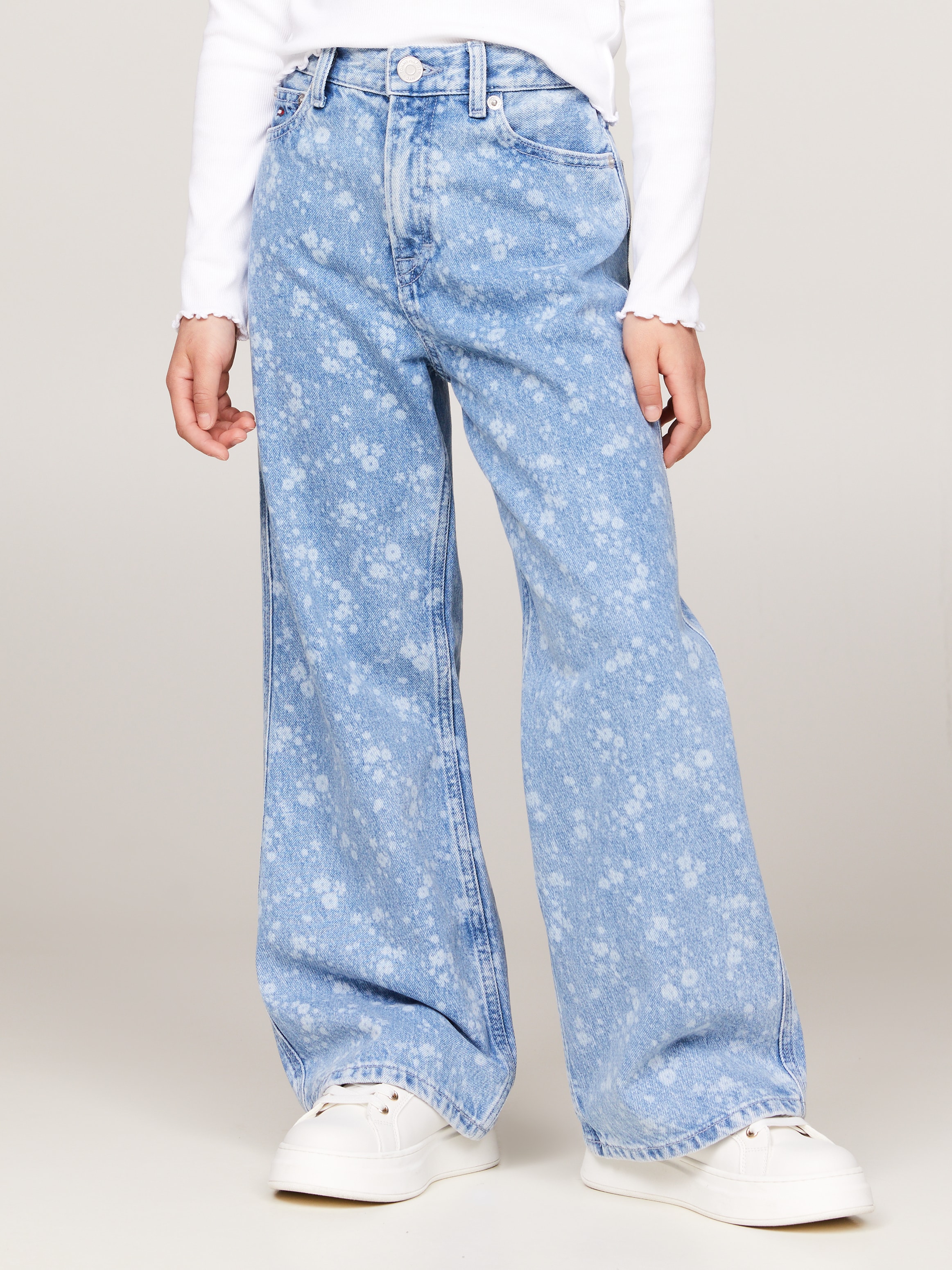 Tommy Hilfiger Bootcut-Jeans »MABEL FLOWER DENIM«, Kinder bis 16 Jahre im 5-Pocket-Style