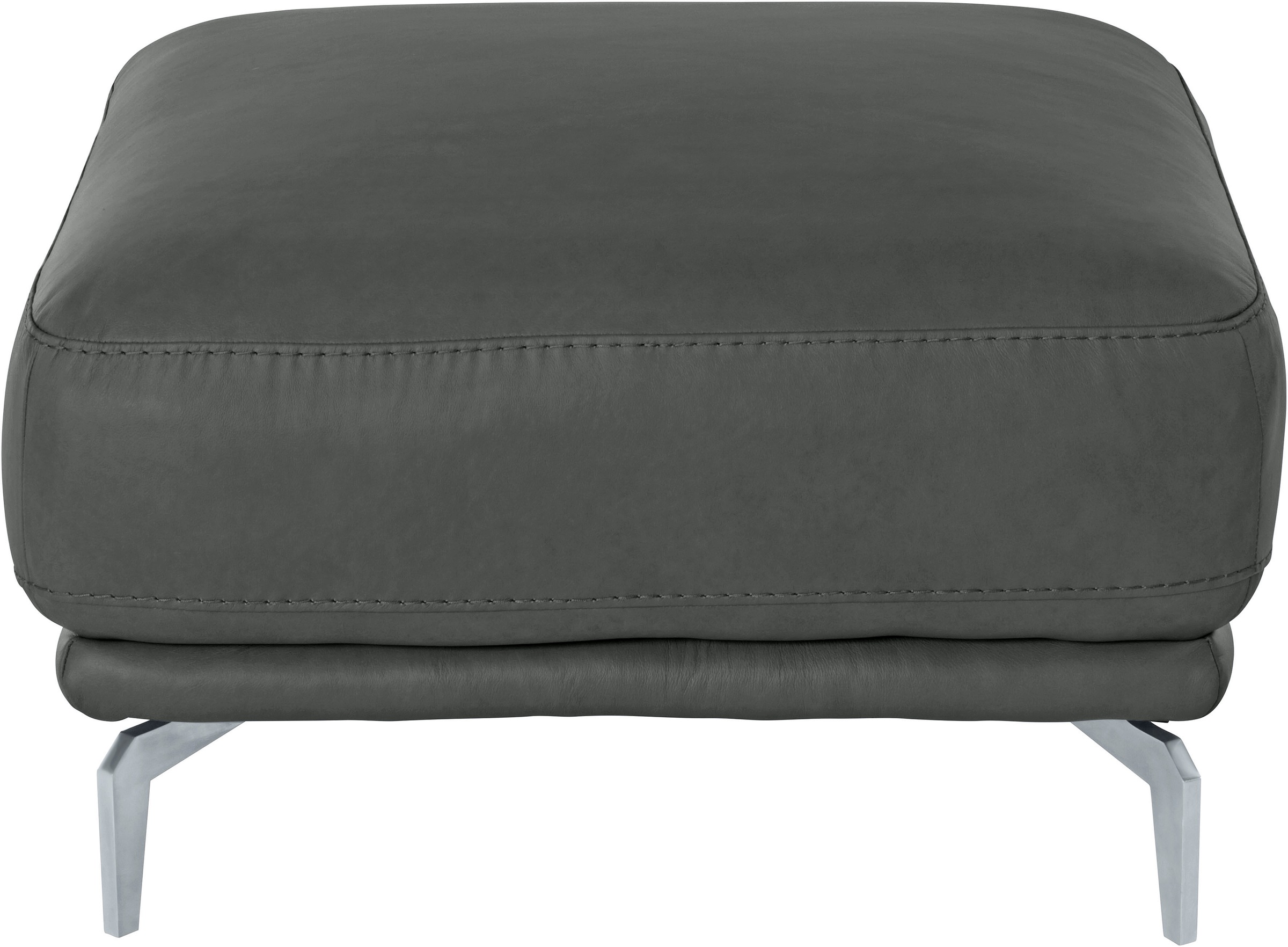 W.SCHILLIG Hocker »montanaa«, mit Metallfüßen in Silber matt, Breite 71 cm