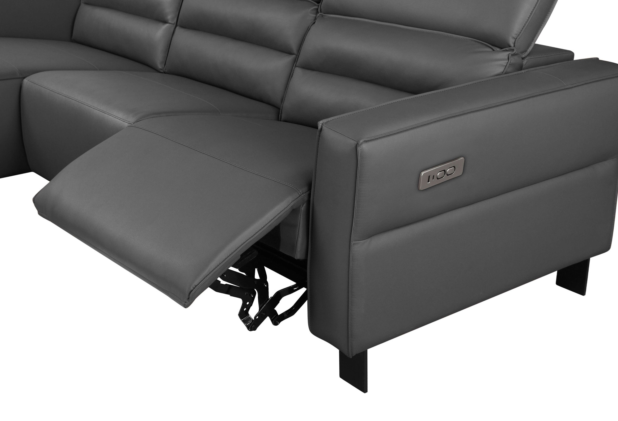 Places of Style Ecksofa »Carpari, L-Form, 263 cm, manuelle o. elektrische Relaxfunktion,«, USB A/C und Kopfteilverstellg