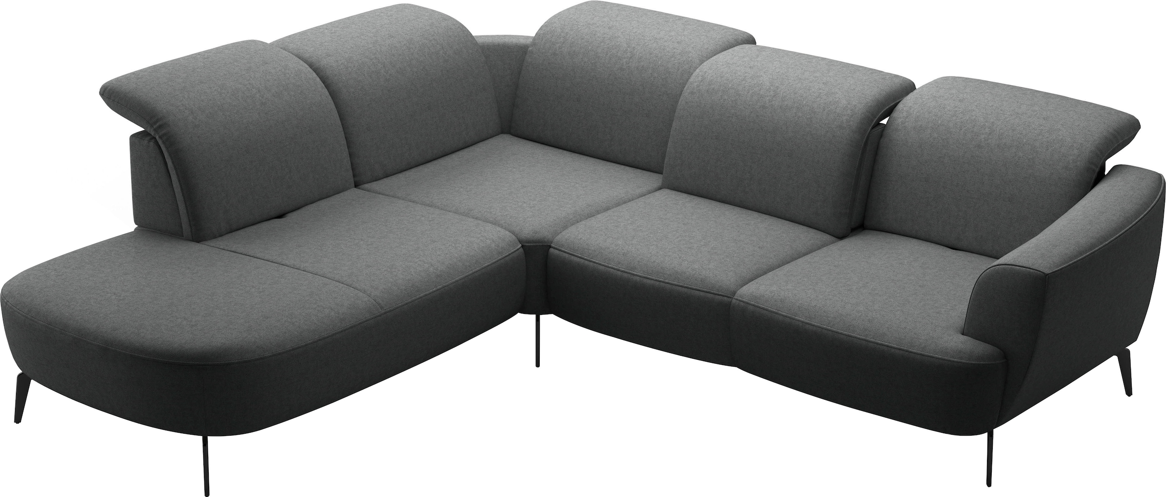 sit&more Ecksofa »Zoe«, ink.Sitztiefenverstellung, wahlweise mit Kopfteilverstellung