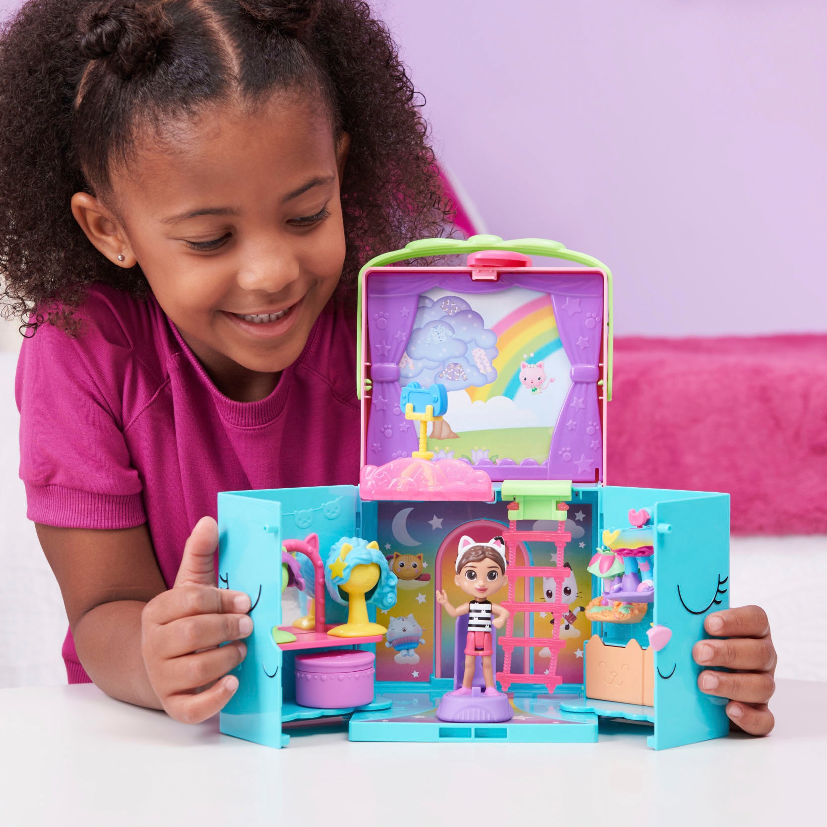 Spin Master Spielwelt »Gabby's Dollhouse – Rainbow Closet Kleiderschrank«