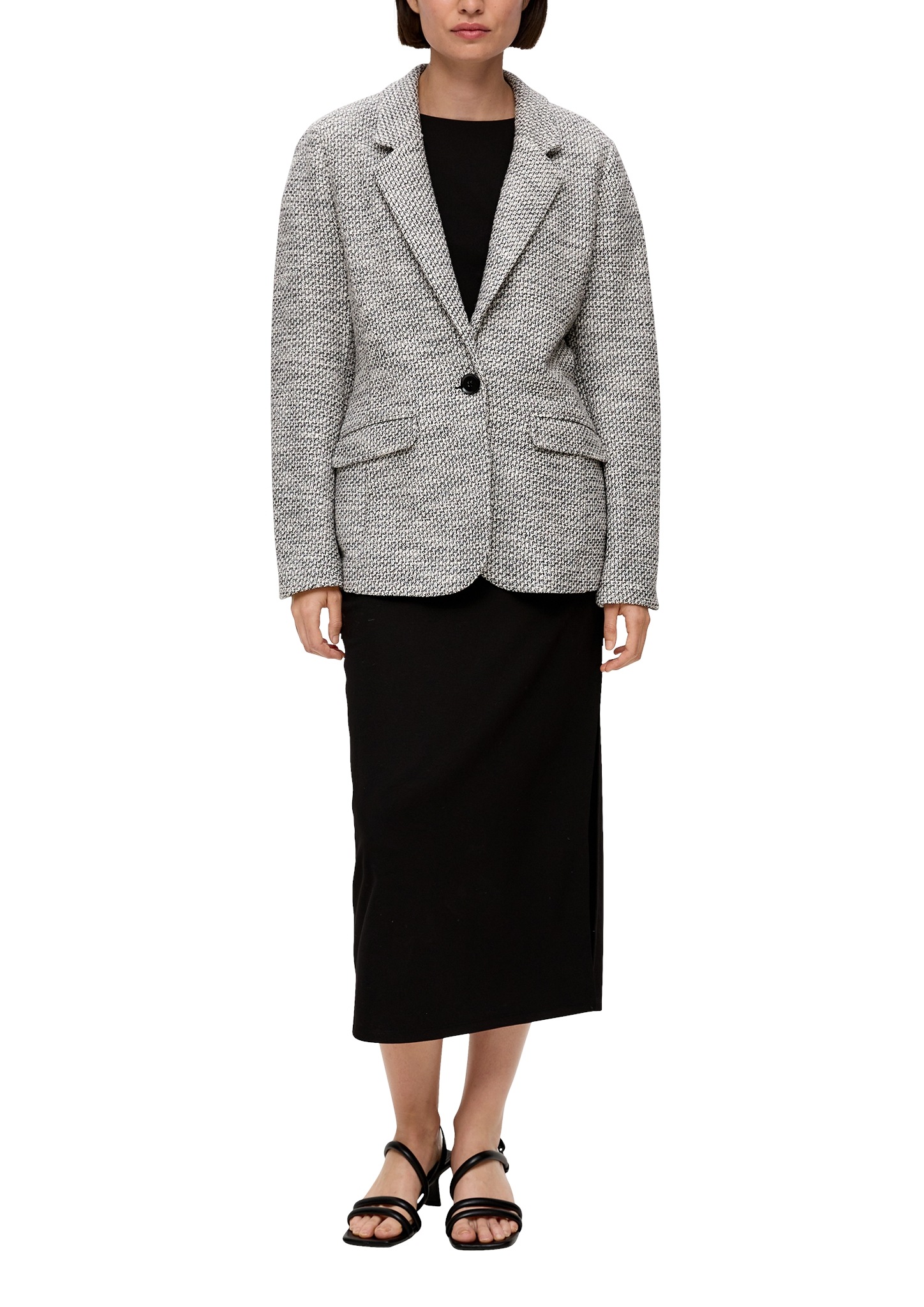 s.Oliver BLACK LABEL Kurzblazer, mit Pattentaschen vorne
