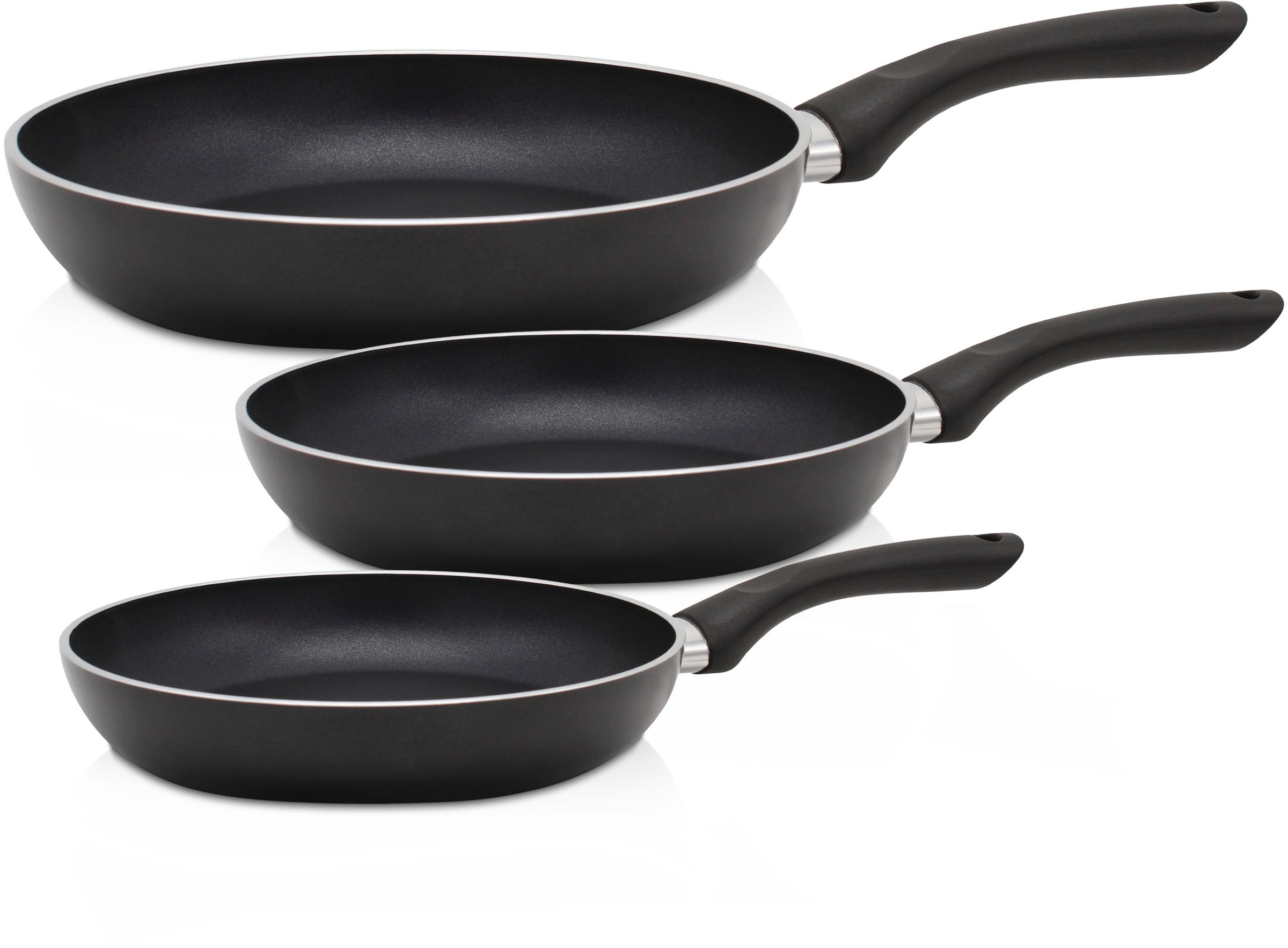 Krüger Pfannen-Set »Venezia« Aluminium Set, 3 Stk. tlg. Ø 20/28/28 cm, Indu günstig online kaufen
