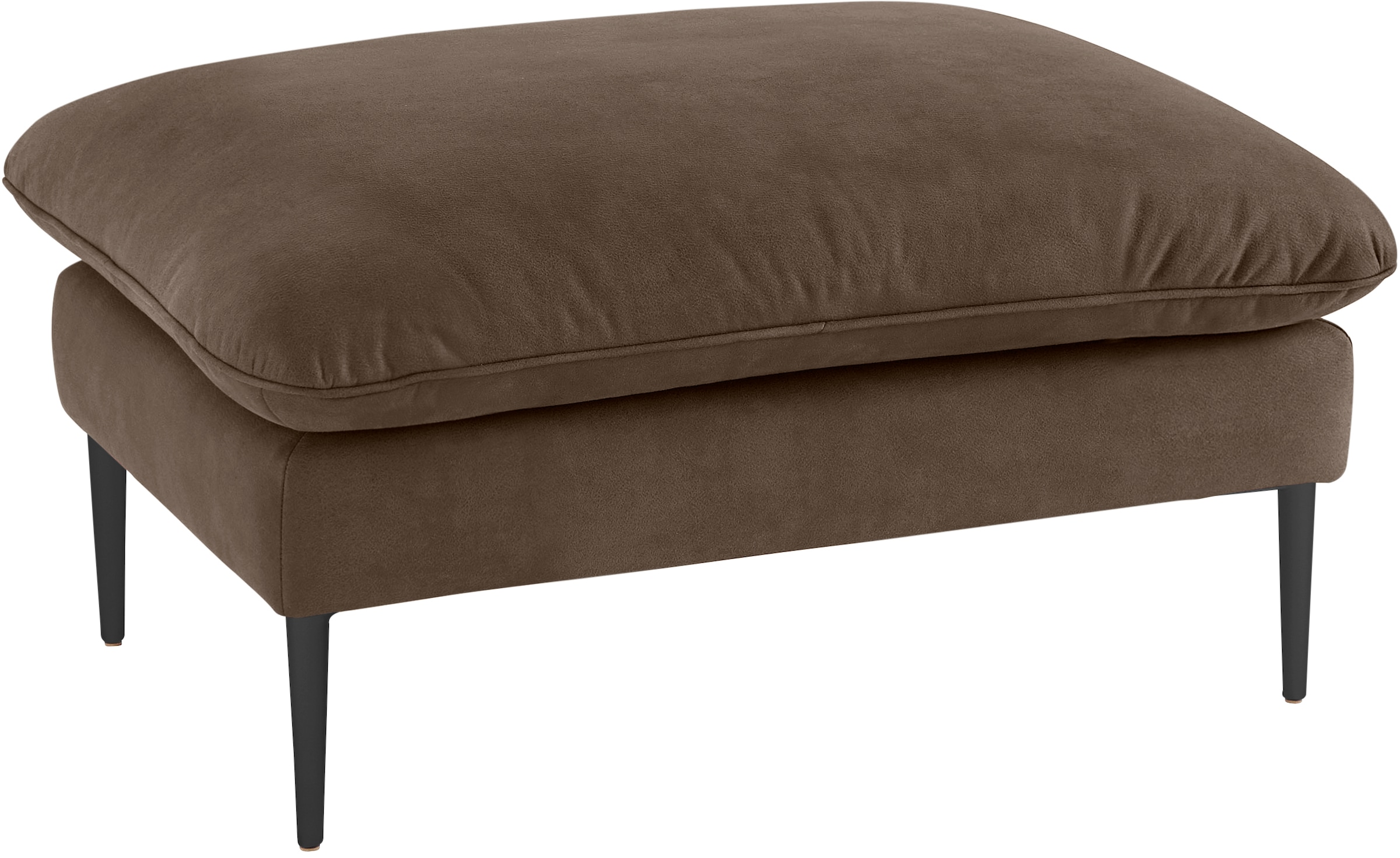 W.SCHILLIG Hocker »enjoy&MORE«, Füße schwarz pulverbeschichtet, Breite 106 cm