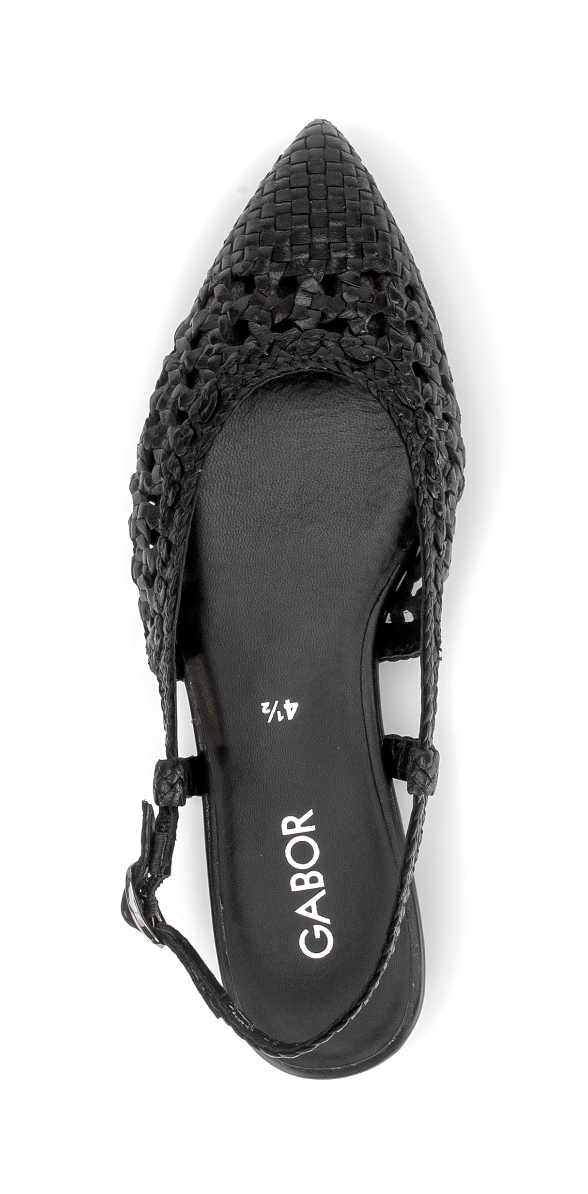 Gabor Slingpumps  , Blockabsatz, Sommerschuh in modischer Flechtoptik