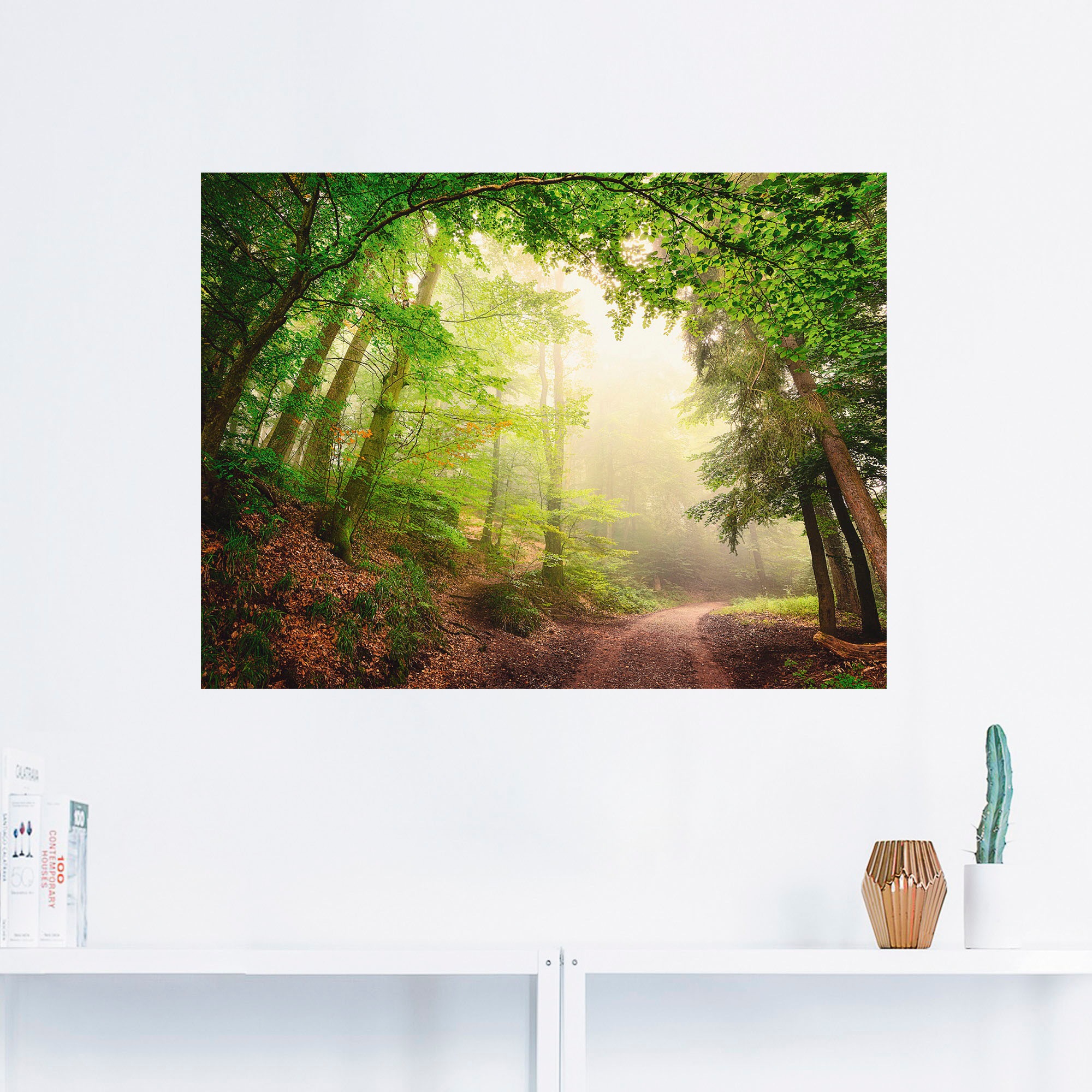 Artland Wandbild »Natürliche Torbögen durch Bäume«, Wald, (1 St.), als Alubild, Outdoorbild, Poster, Wandaufkleber in verschied. Größen