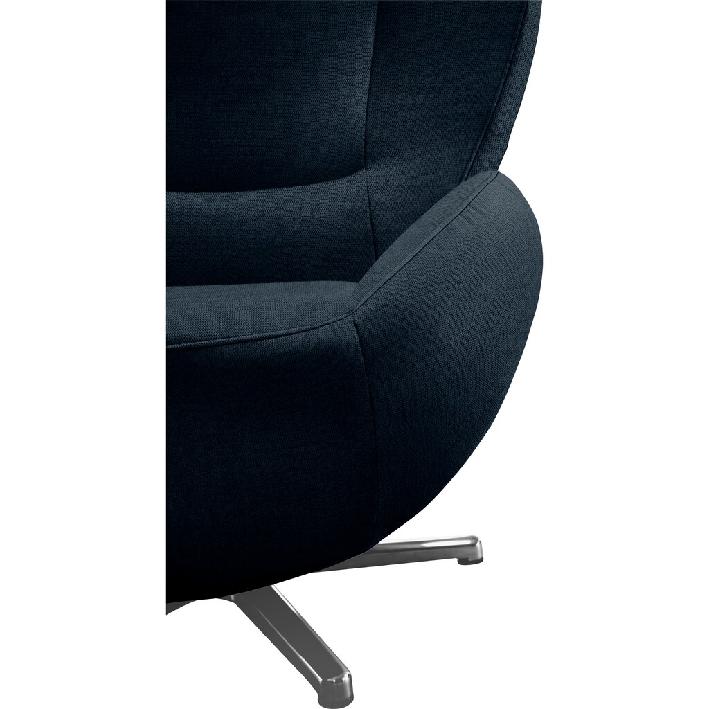 TOM TAILOR HOME Loungesessel »TOM PURE«, mit Metall-Drehfuß in Chrom