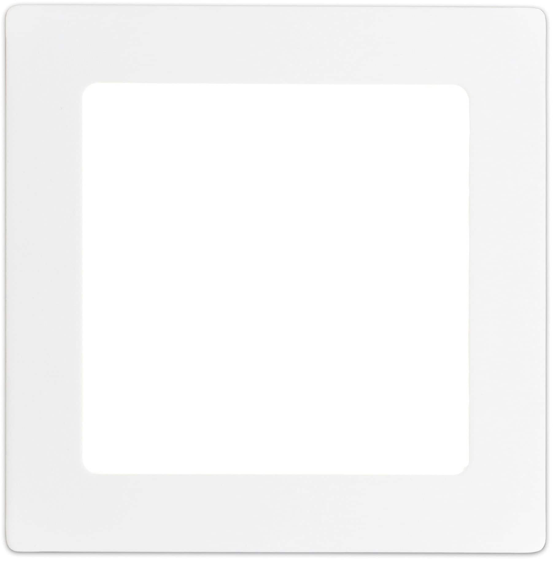 näve LED Panel »Dimplex«, 1 flammig, Leuchtmittel LED-Modul | LED fest integriert, Aufbaupanel weiß, dimmbar, Phasenabschnitt, Maße: s: 30x30cm, h:3,5cm