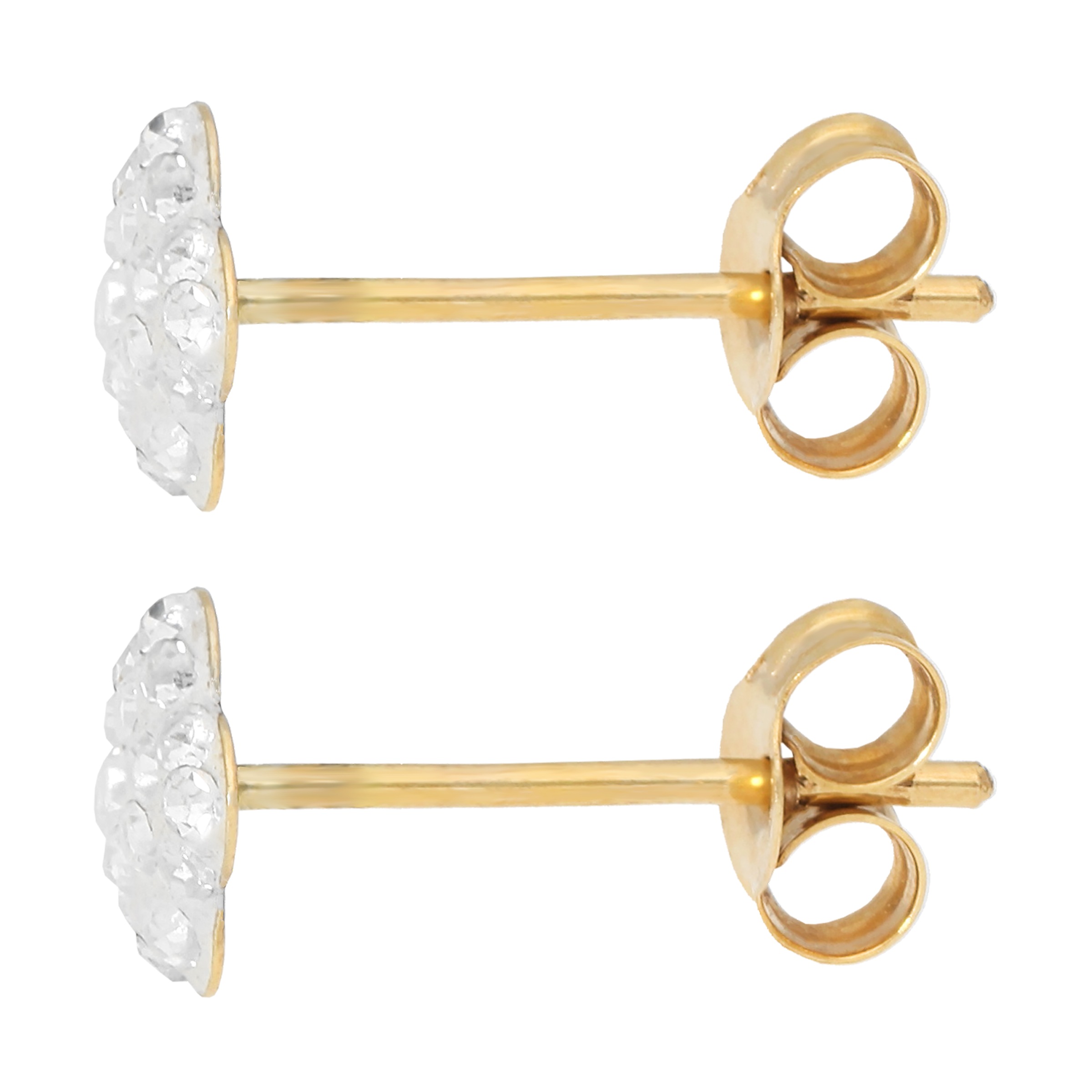 Firetti Paar Ohrstecker »Schmuck Geschenk Gold 375 Ohrschmuck Ohrringe Blume« mit Kristall