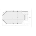 Karibu Pool »SEVILLA Set C«, BxLxH: 780x400x124 cm, mit Terrasse und kleiner Sonentertasse